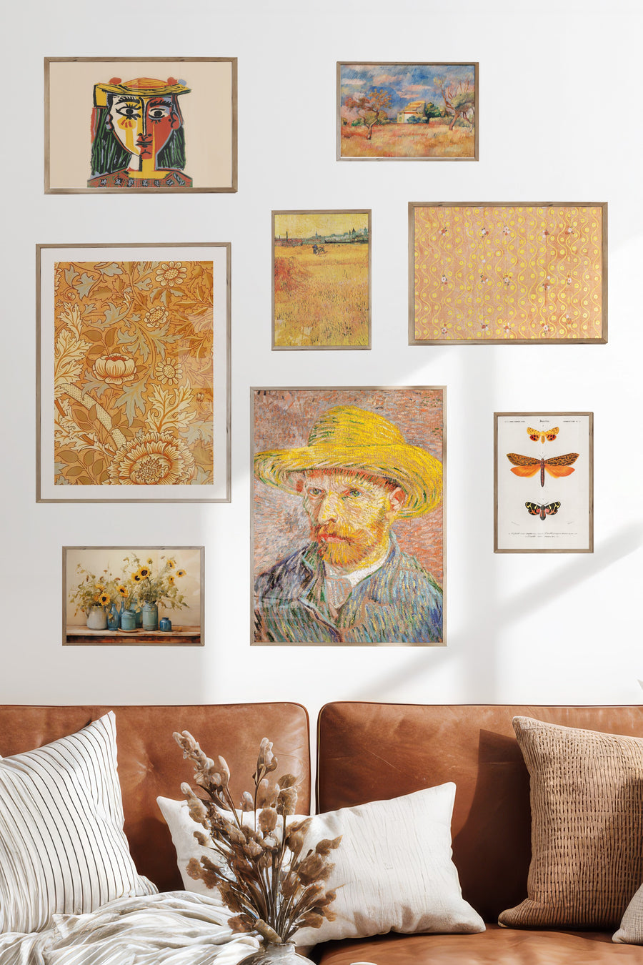 Sarı Vintage Temalı Galeri Seti NO:059