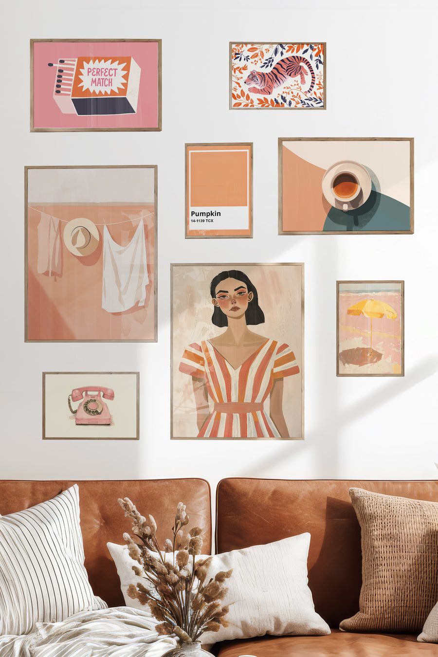 Soft Pembe Yaz Temalı Galeri Seti NO:062