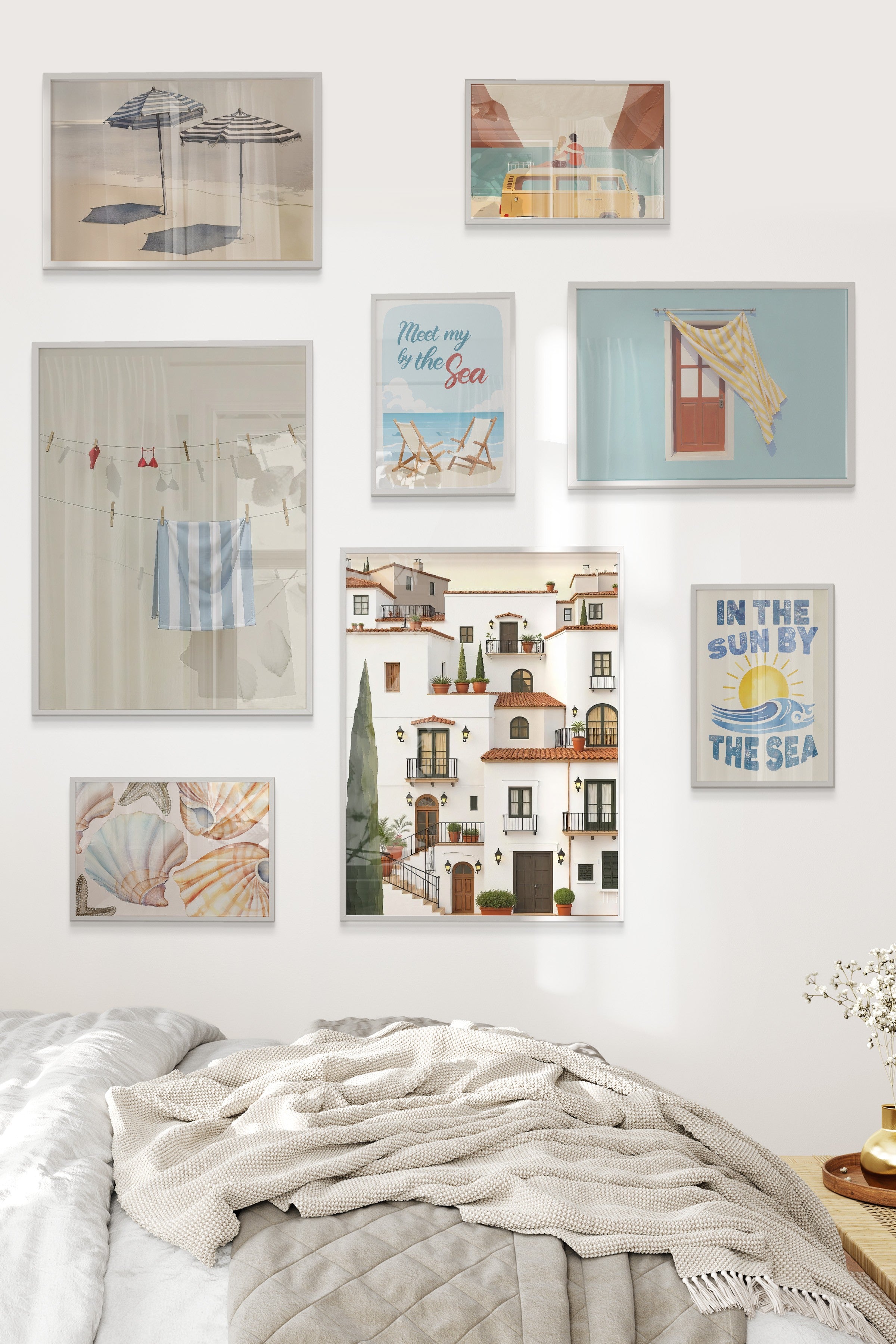 Kahverengi Yaz Temalı Galeri Seti NO:068