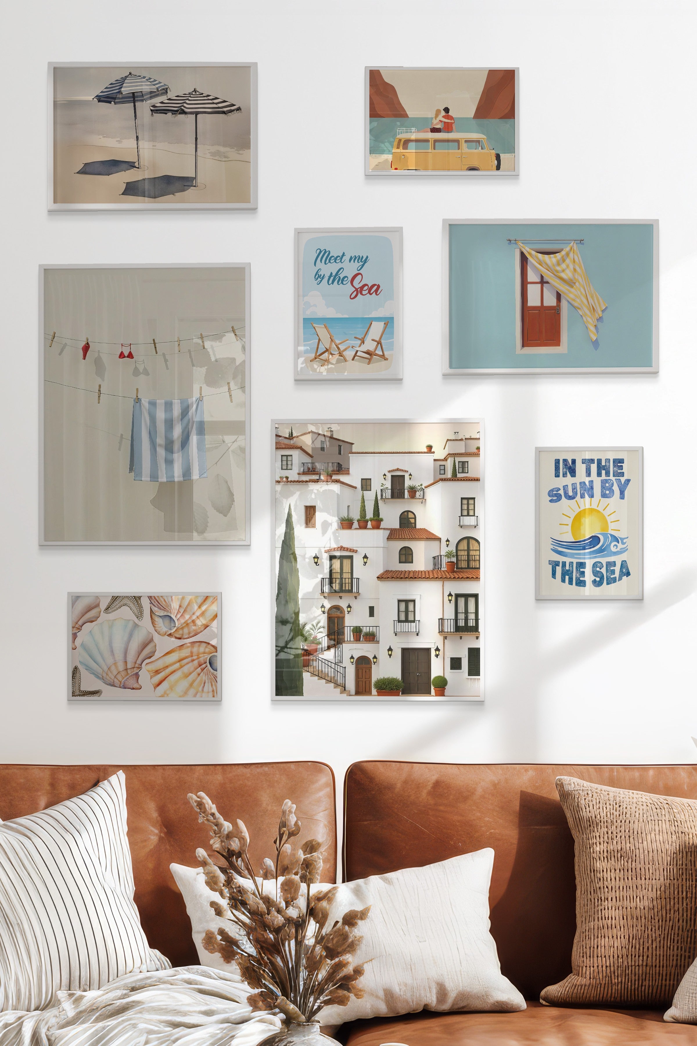 Kahverengi Yaz Temalı Galeri Seti NO:068