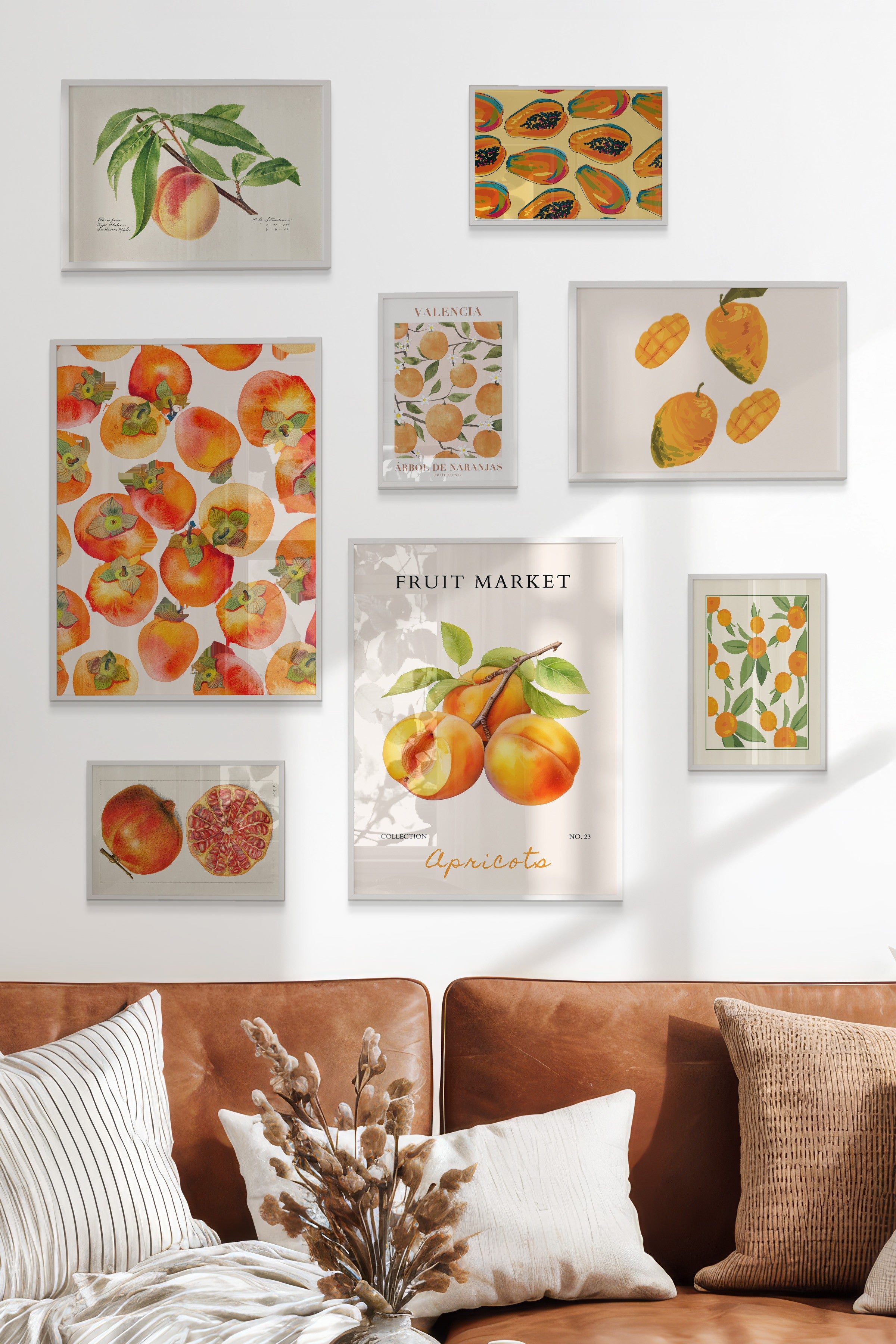 Turuncu Mutfak Temalı Galeri Seti NO:066