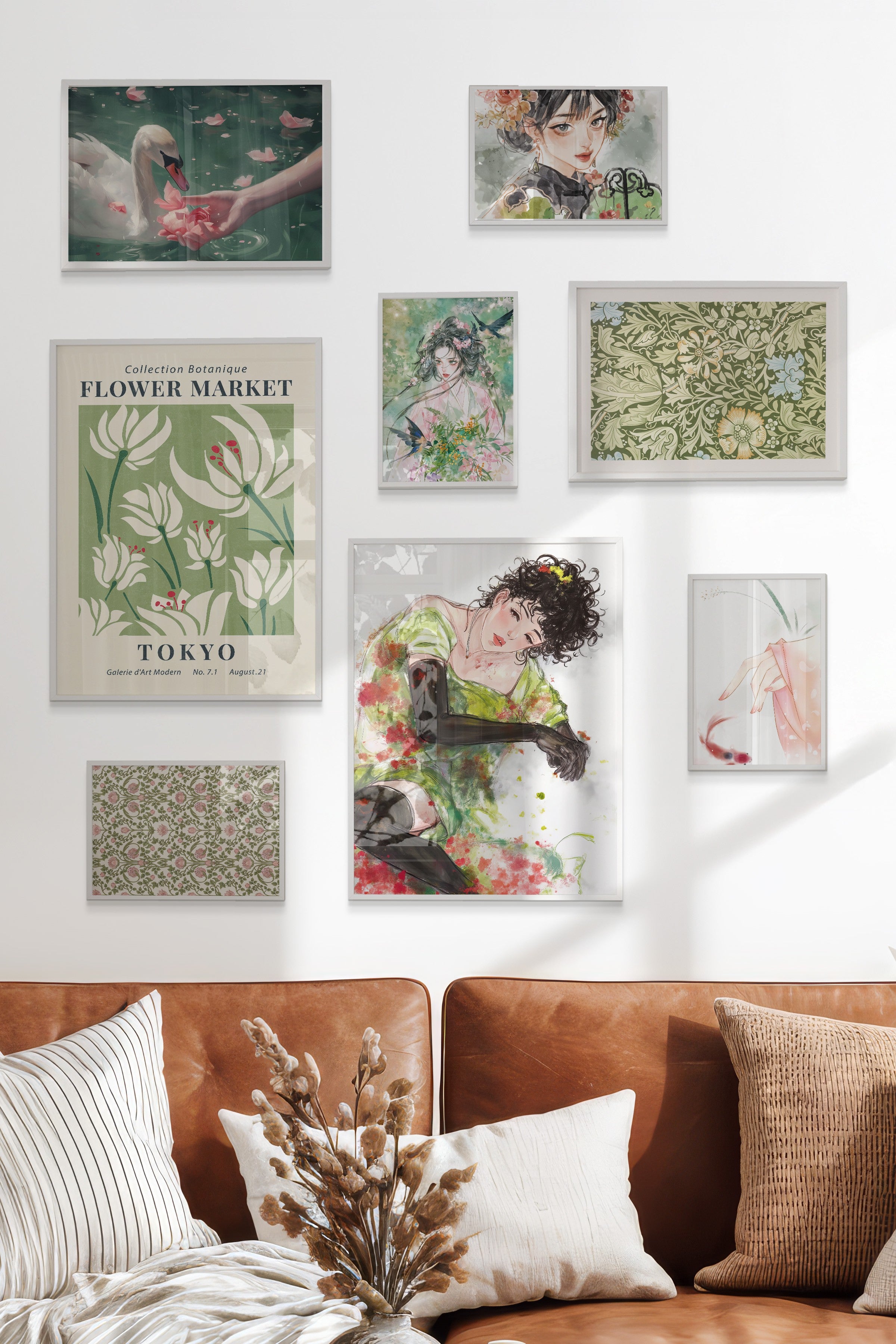 Vintage Yeşil Temalı Galeri Seti NO:074