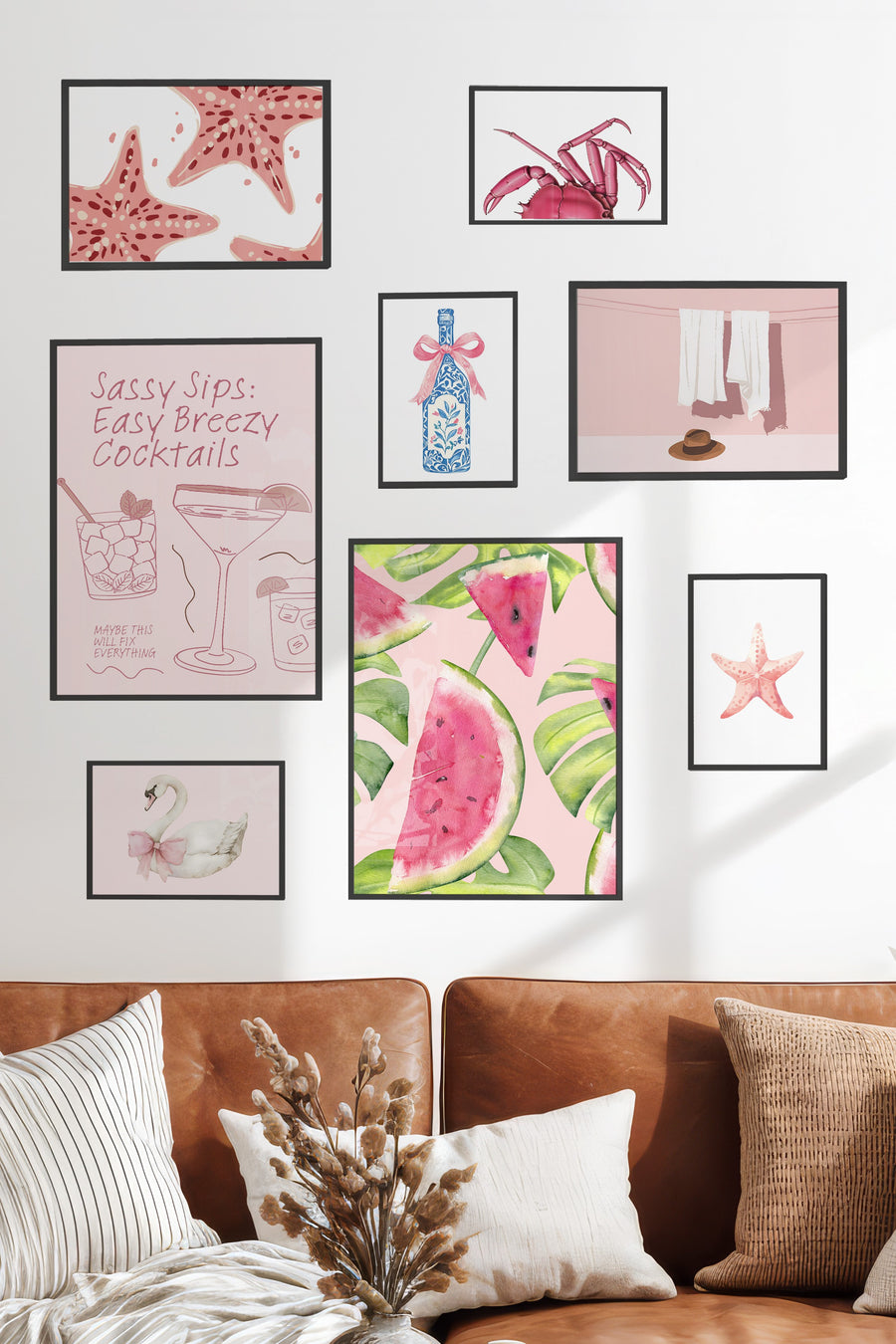 Pembe Yaz Temalı Galeri Seti NO:056