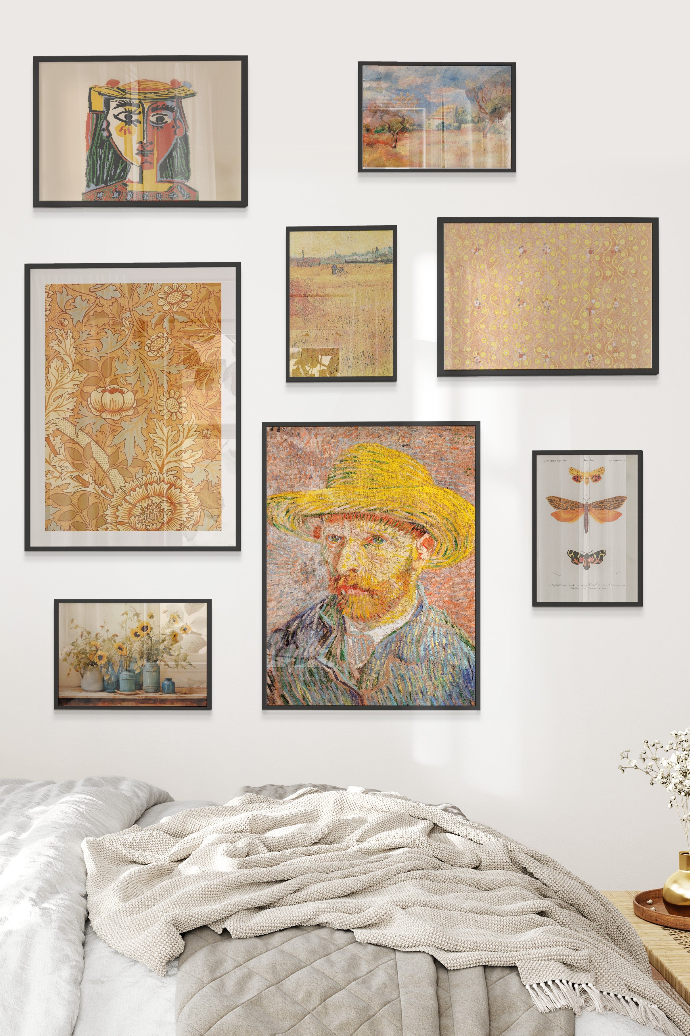 Sarı Vintage Temalı Galeri Seti NO:059