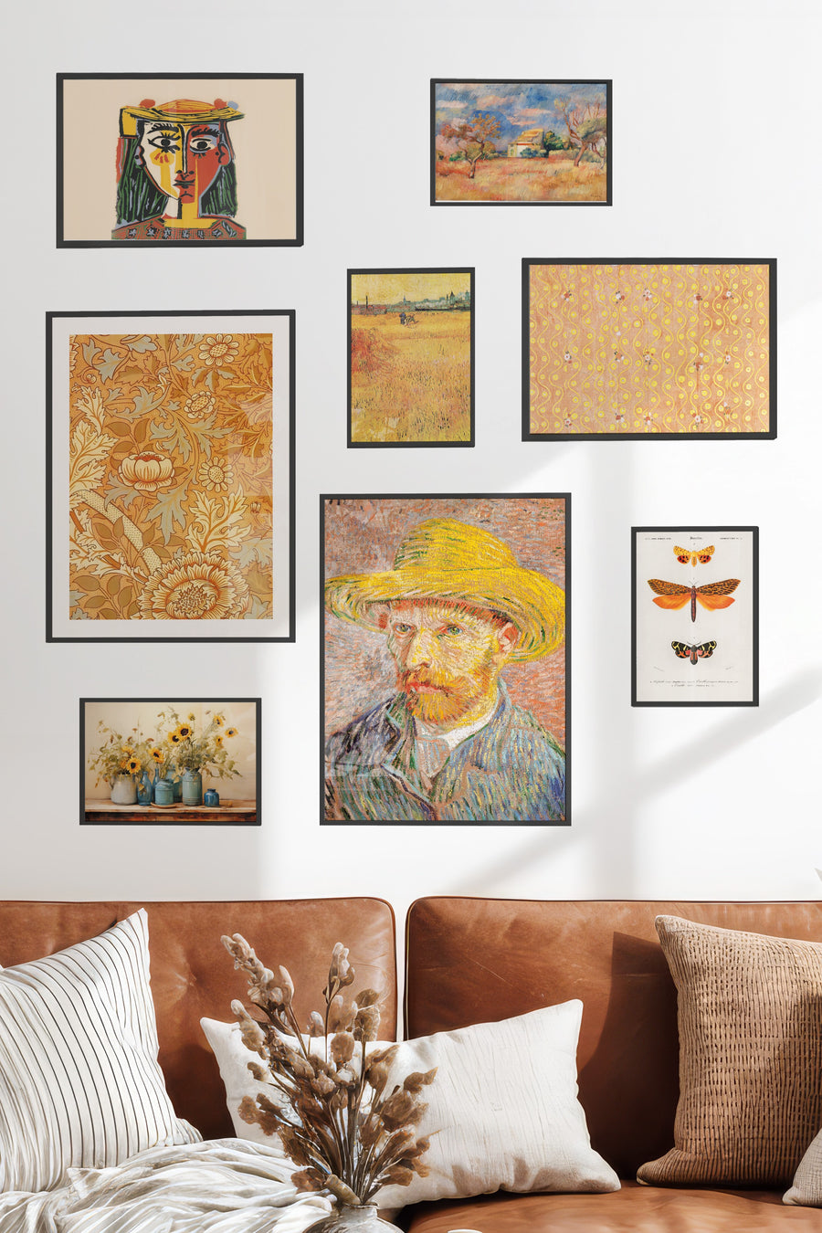 Sarı Vintage Temalı Galeri Seti NO:059