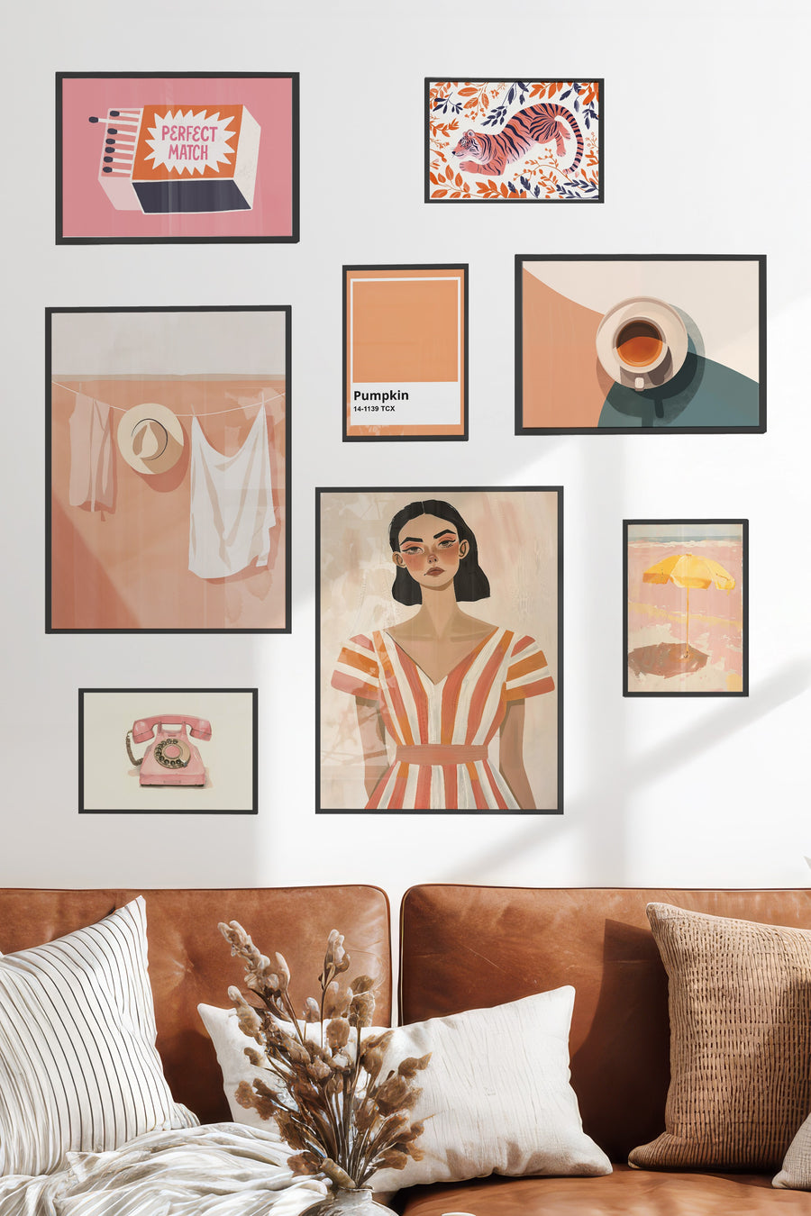 Soft Pembe Yaz Temalı Galeri Seti NO:062