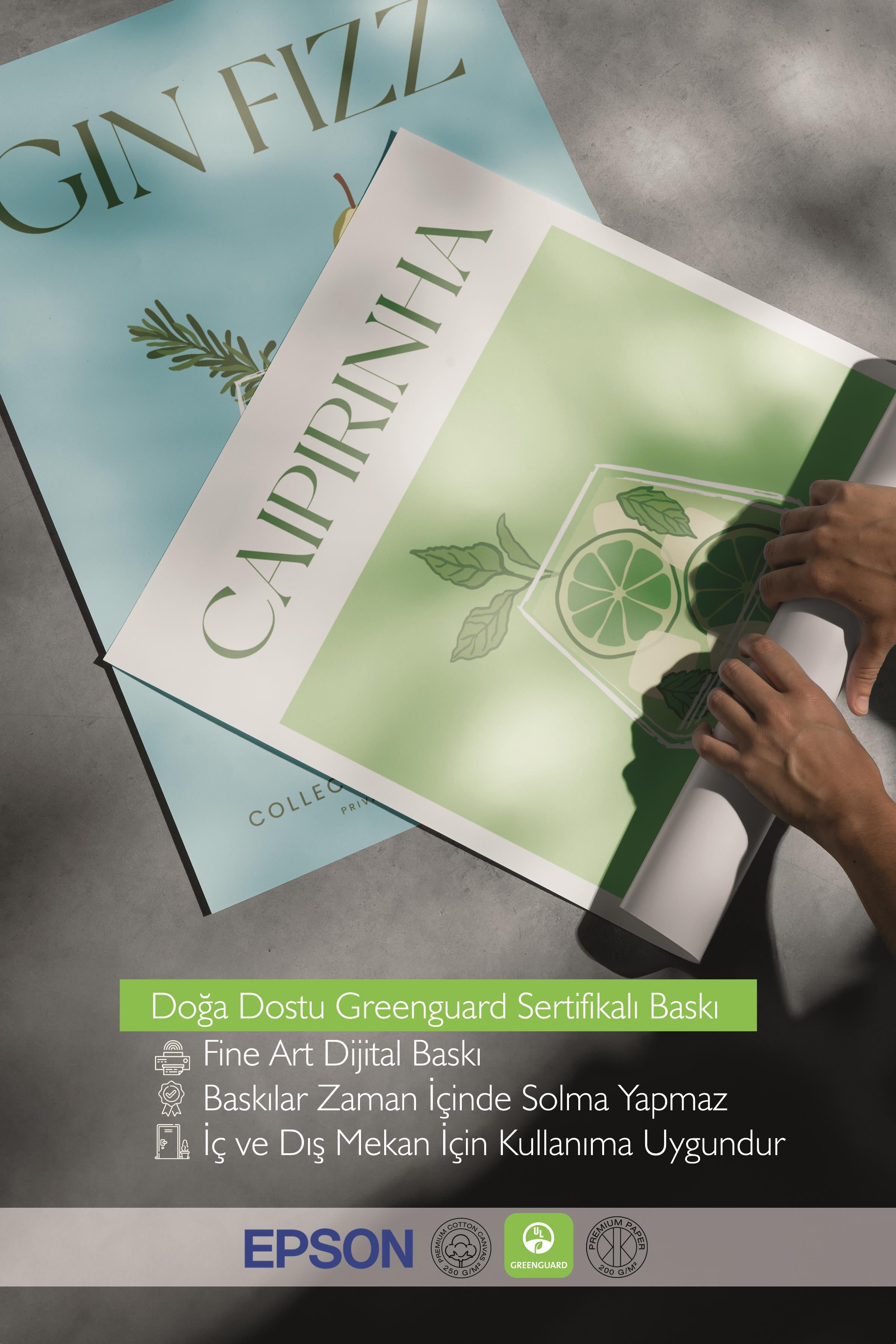 Çerçeveli Tablo Seti, 3 Adet Siyah Çerçeve ve Kokteyl Çizim Temalı Poster Seti, No:300535