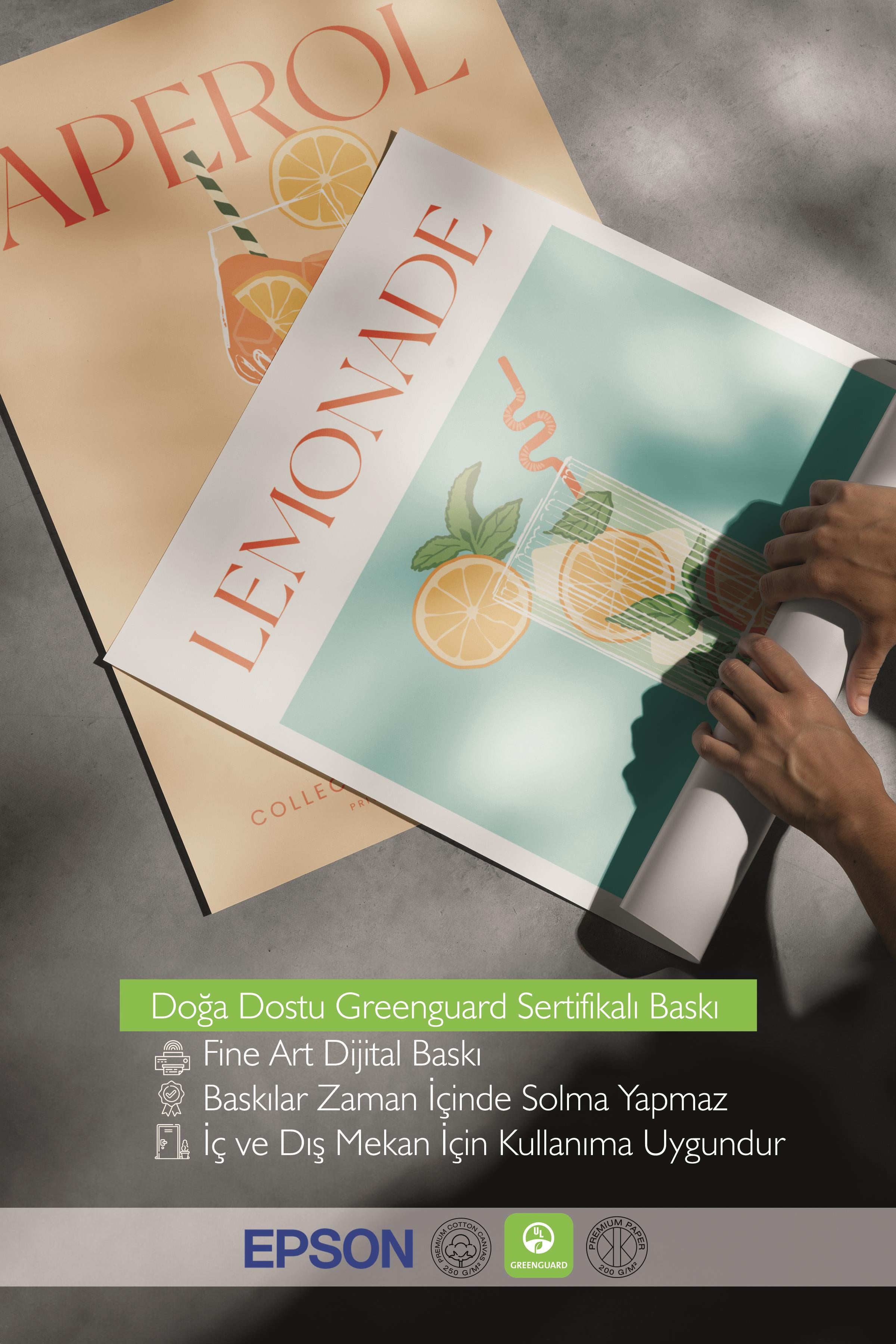 Çerçeveli Tablo Seti, 3 Adet Siyah Çerçeve ve Kokteyl Çizim Temalı Poster Seti, No:300539