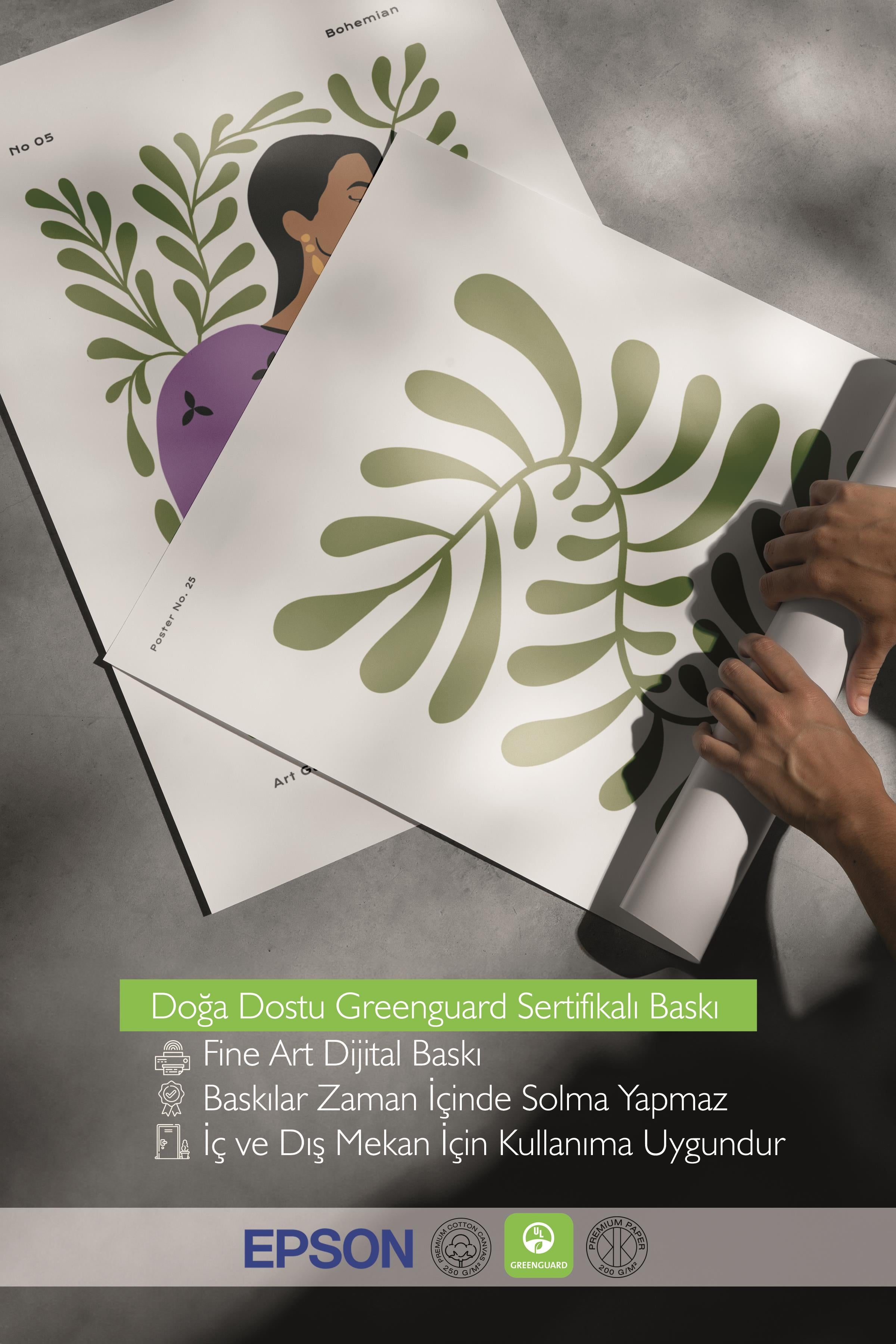 Çerçeveli Tablo Seti, 3 Adet Siyah Çerçeve ve Minimalist Boho Temalı Poster Seti, No:300509