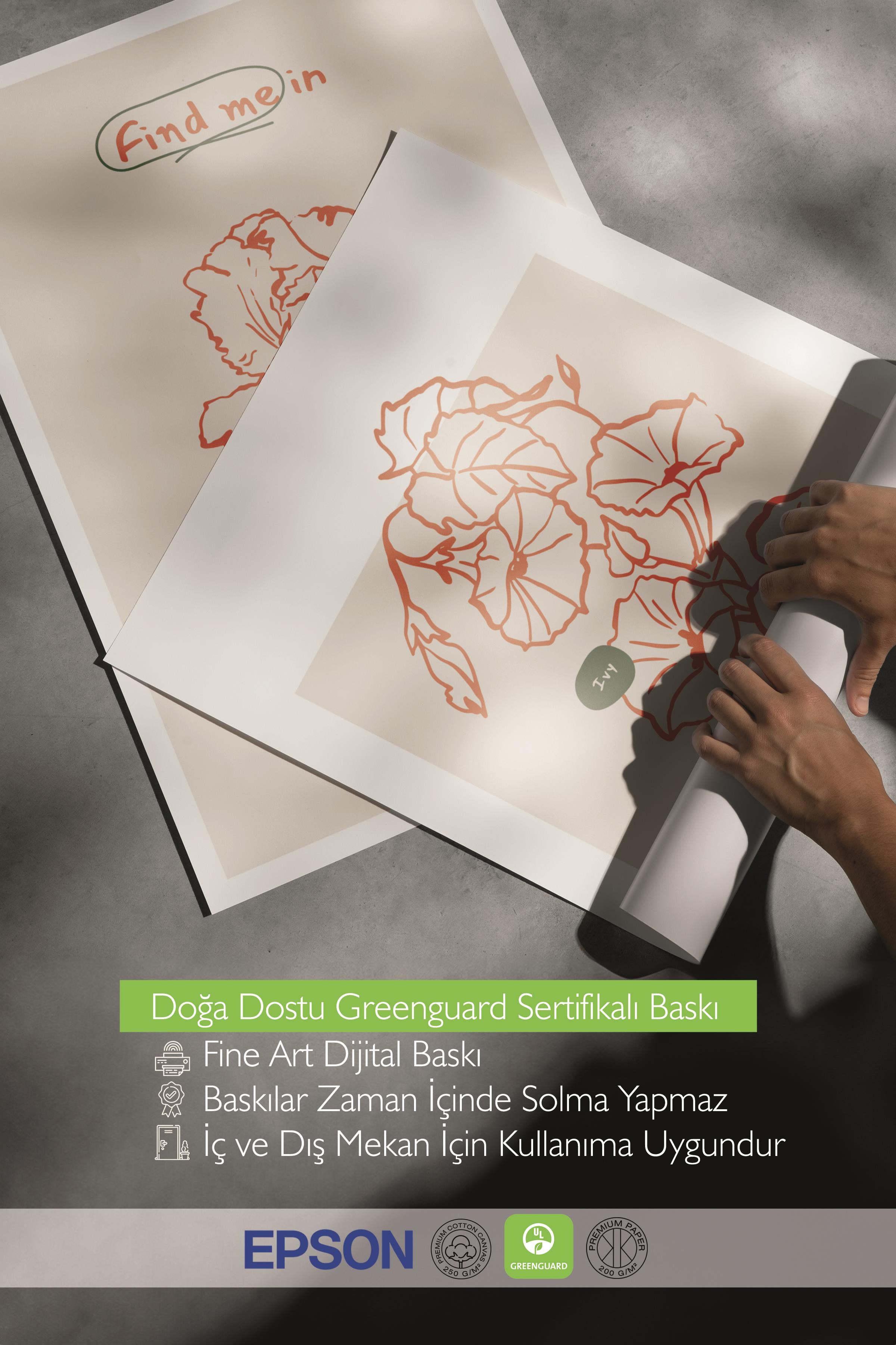 Çerçeveli Tablo Seti, 3 Adet Siyah Çerçeve ve Minimalist Botanik Temalı Poster Seti, No:300469