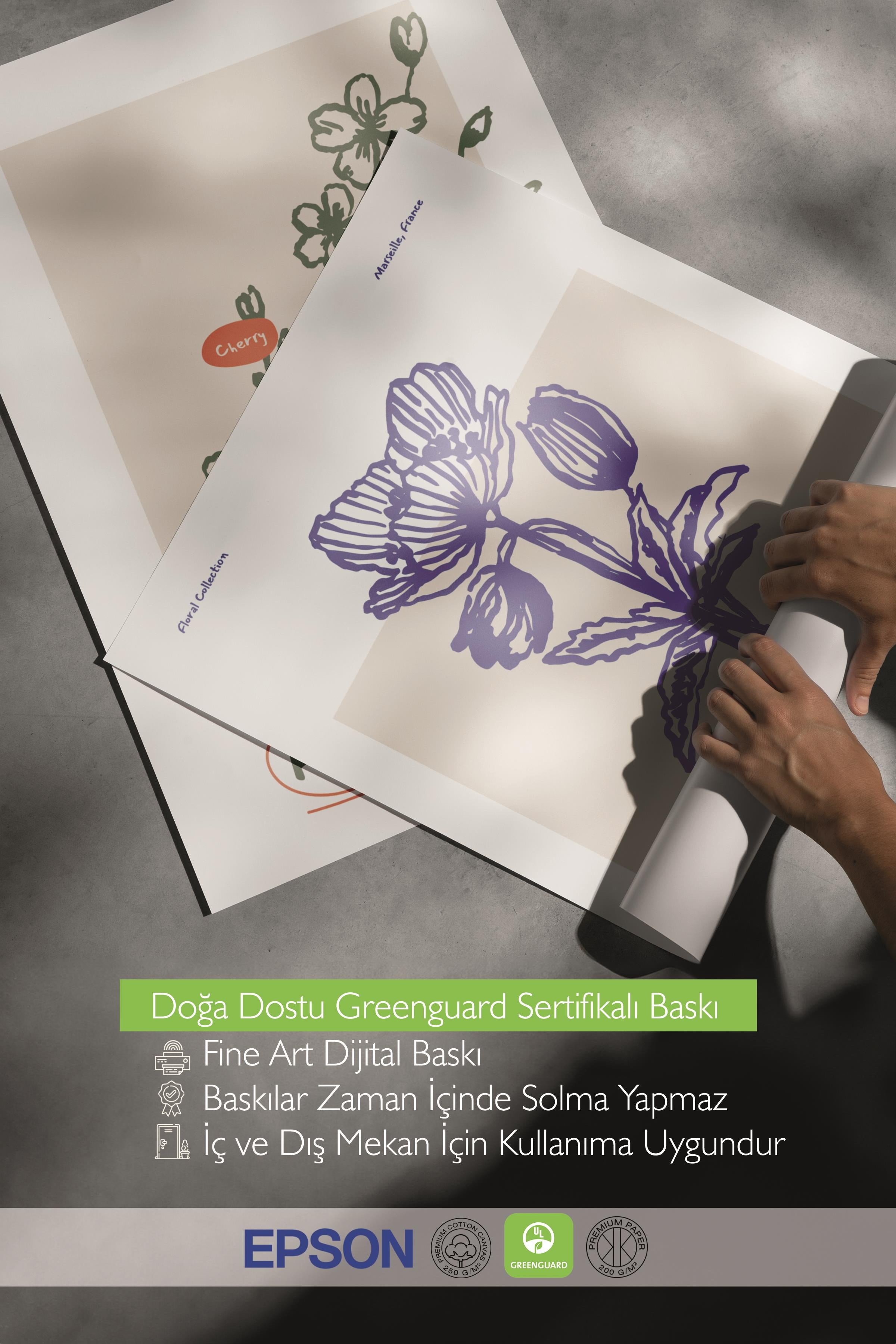 Çerçeveli Tablo Seti, 3 Adet Siyah Çerçeve ve Minimalist Botanik Temalı Poster Seti, No:300473