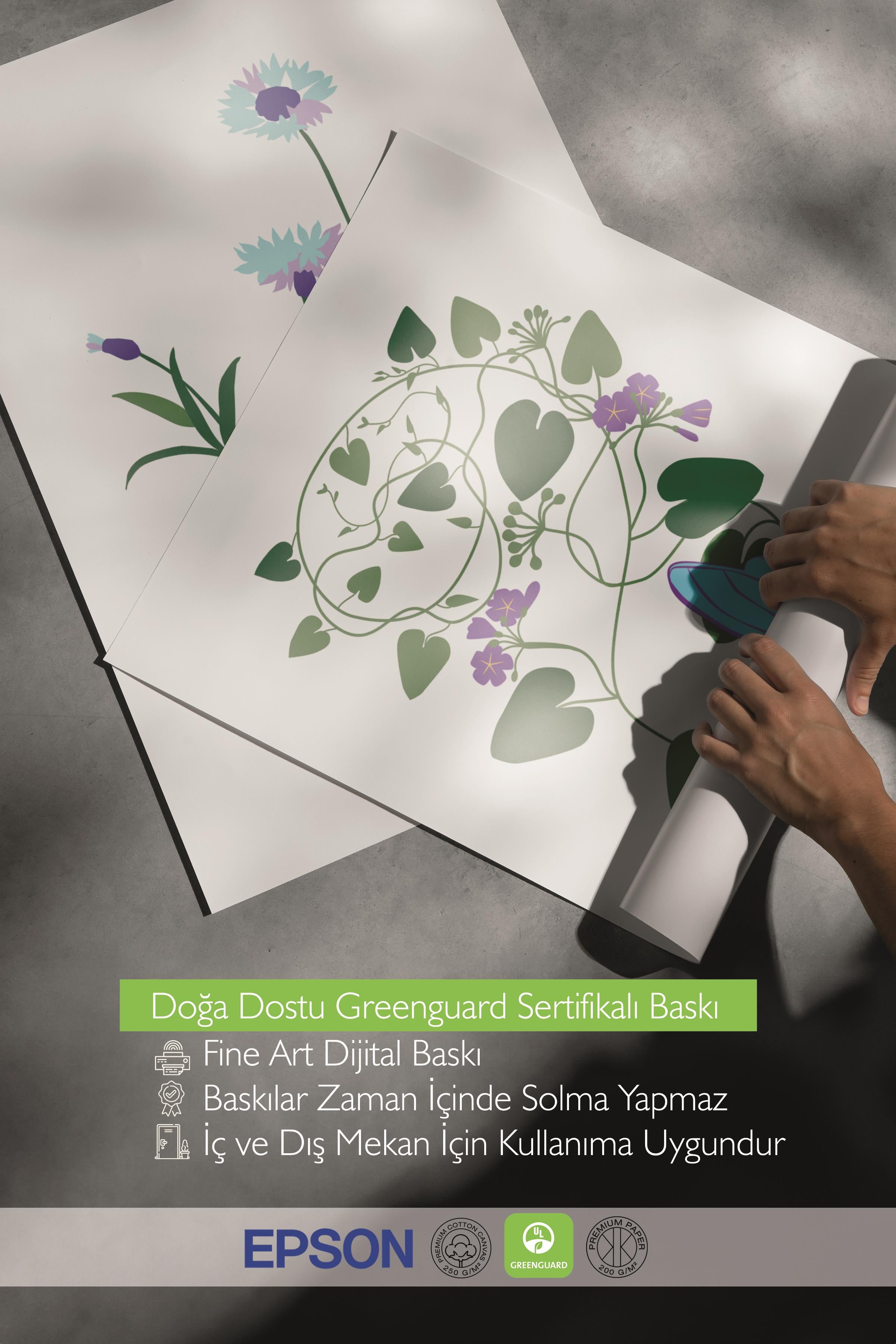 Çerçeveli Tablo Seti, 3 Adet Siyah Çerçeve ve Minimalist Botanik Temalı Poster Seti, No:300479