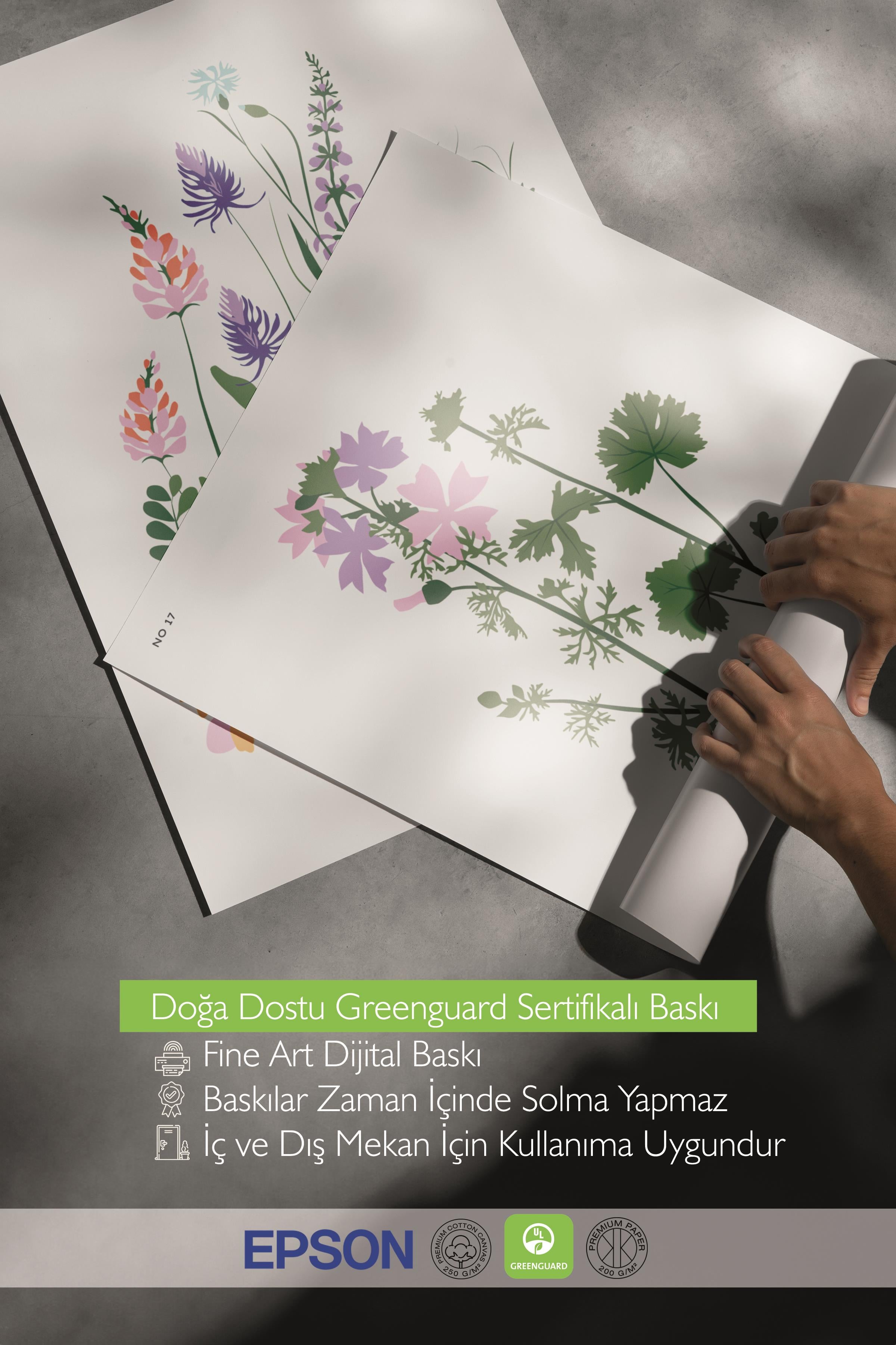 Çerçeveli Tablo Seti, 3 Adet Siyah Çerçeve ve Minimalist Botanik Temalı Poster Seti, No:300480