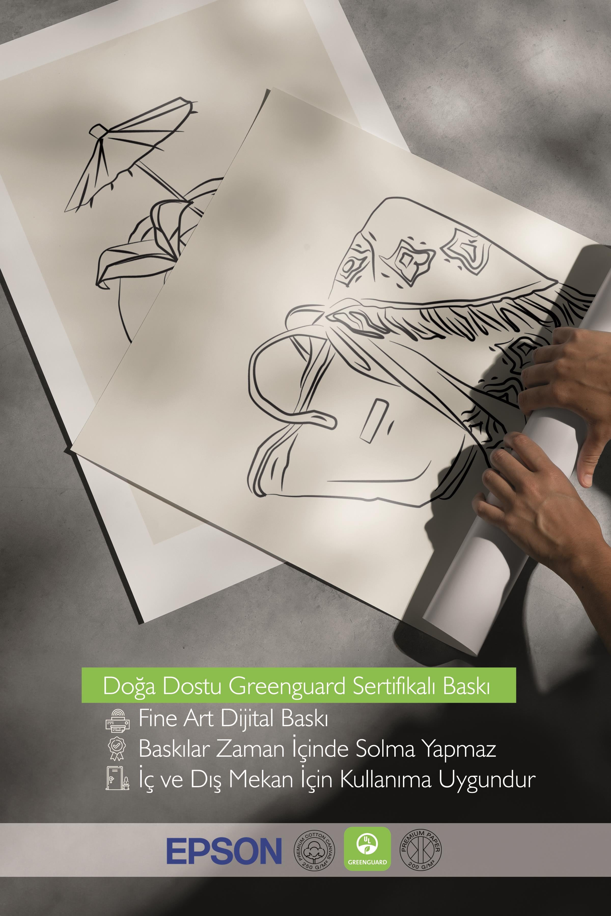Çerçeveli Tablo Seti, 3 Adet Siyah Çerçeve ve Minimalist Çizim Temalı Poster Seti, No:300540