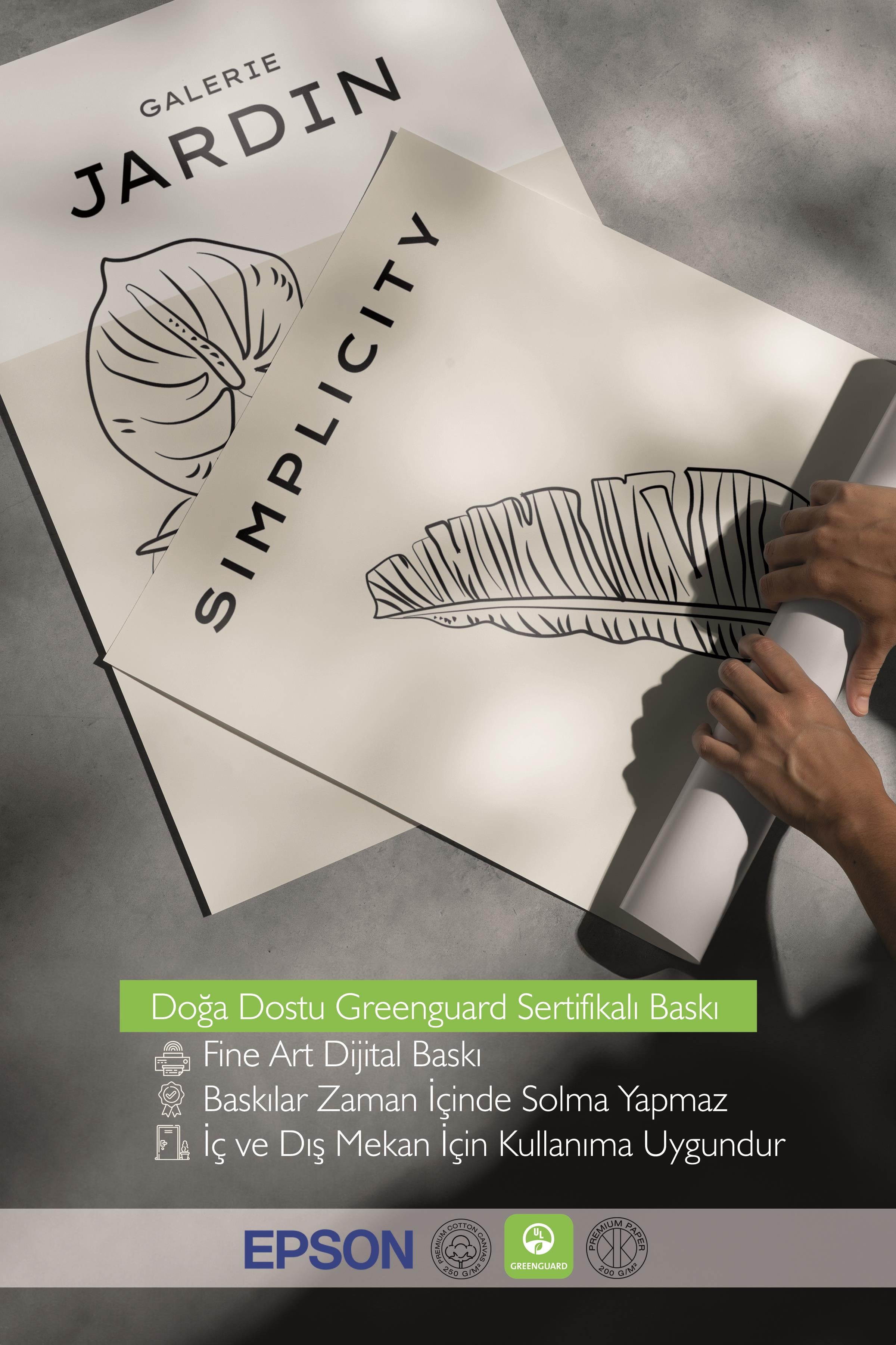 Çerçeveli Tablo Seti, 3 Adet Siyah Çerçeve ve Minimalist Çizim Temalı Poster Seti, No:300543