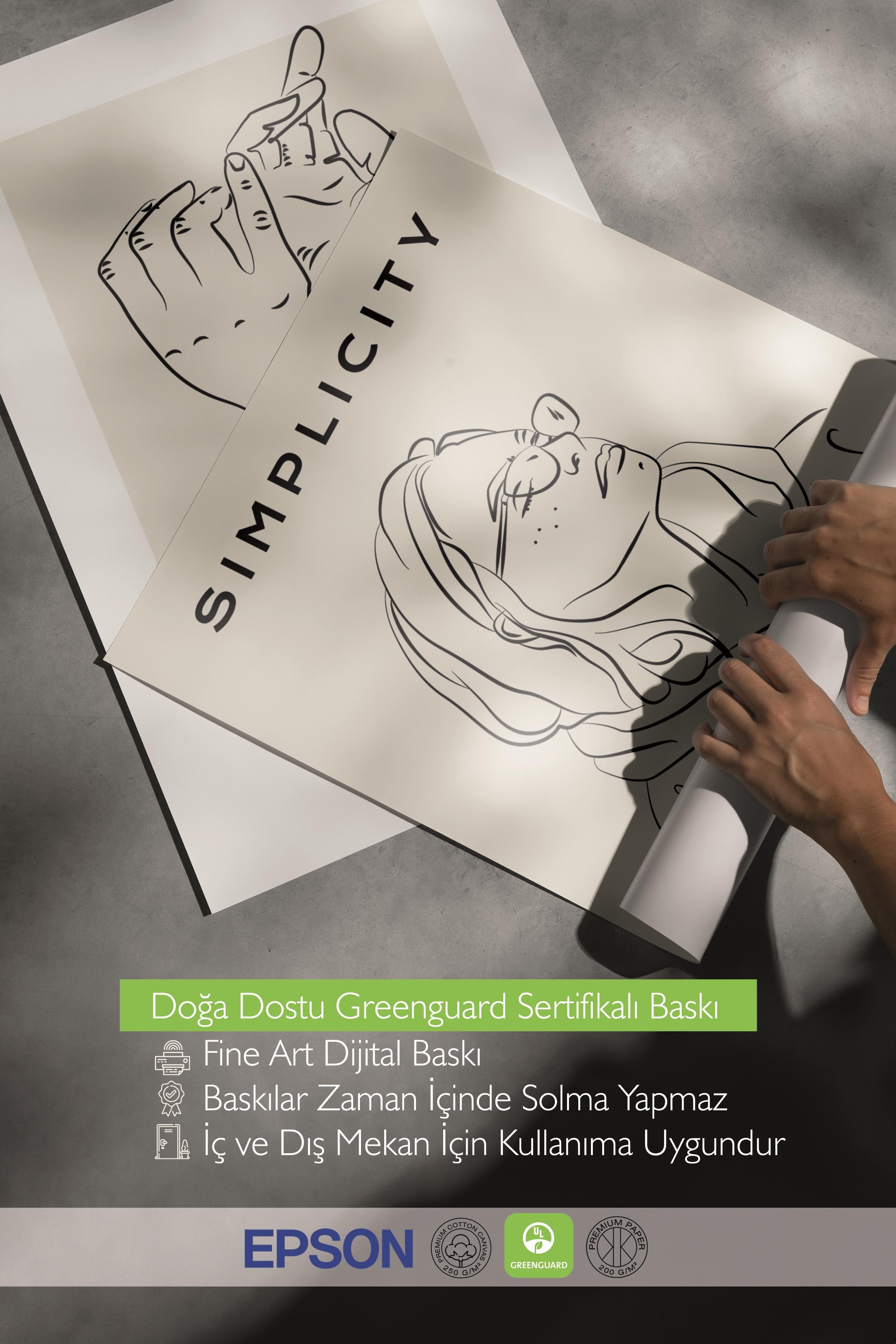 Çerçeveli Tablo Seti, 3 Adet Siyah Çerçeve ve Minimalist Çizim Temalı Poster Seti, No:300546