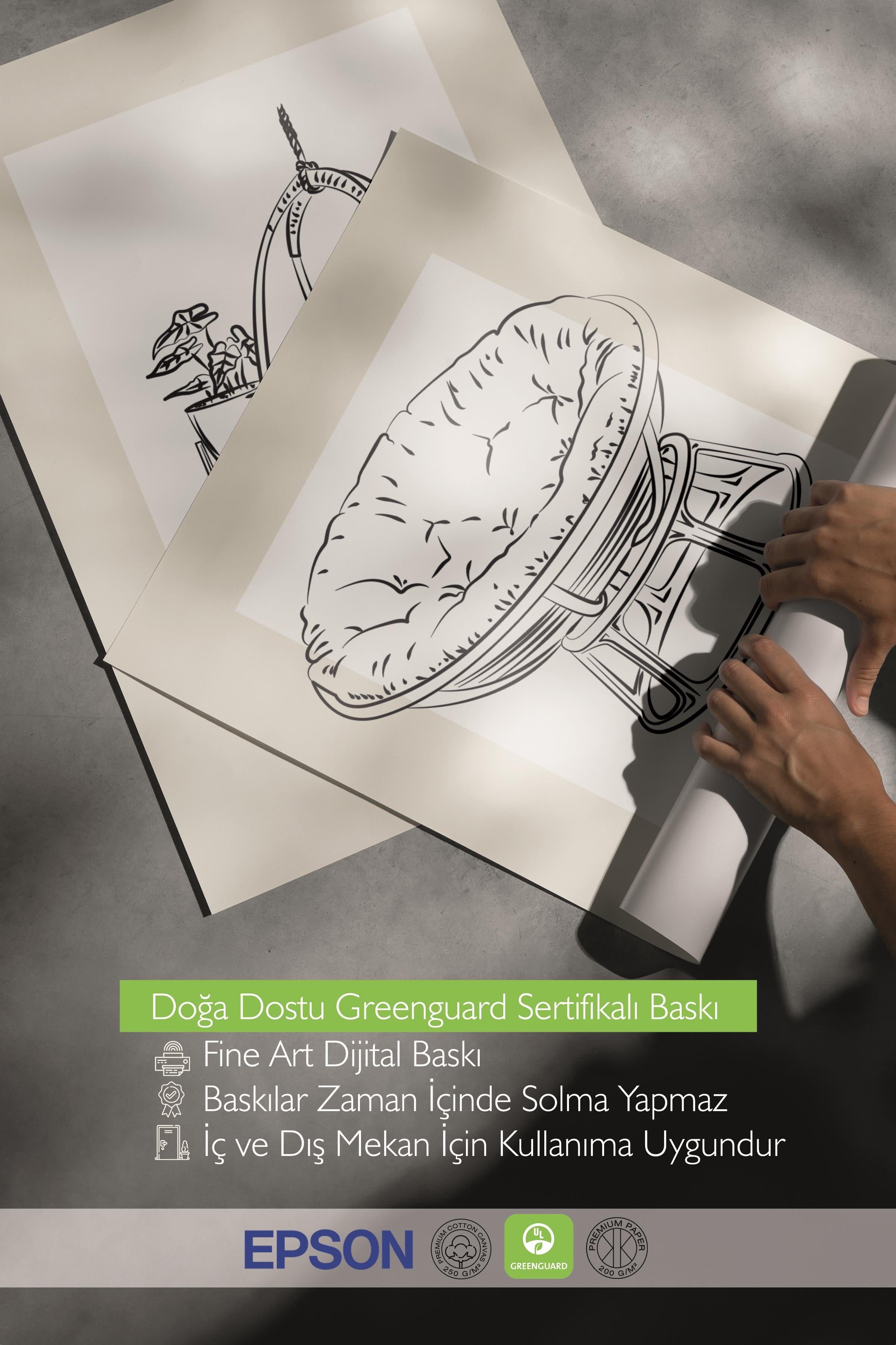 Çerçeveli Tablo Seti, 3 Adet Siyah Çerçeve ve Minimalist Çizim Temalı Poster Seti, No:300547