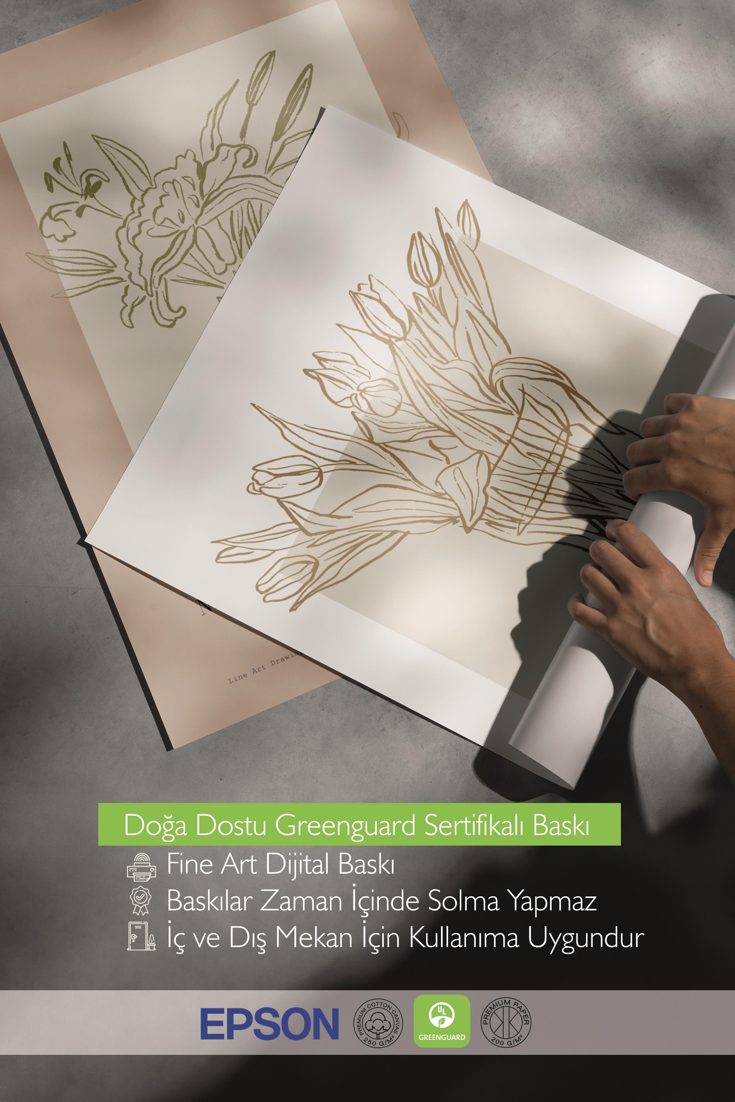 Çerçeveli Tablo Seti, 3 Adet Siyah Çerçeve ve Minimalist Çizim Temalı Poster Seti, No:300585
