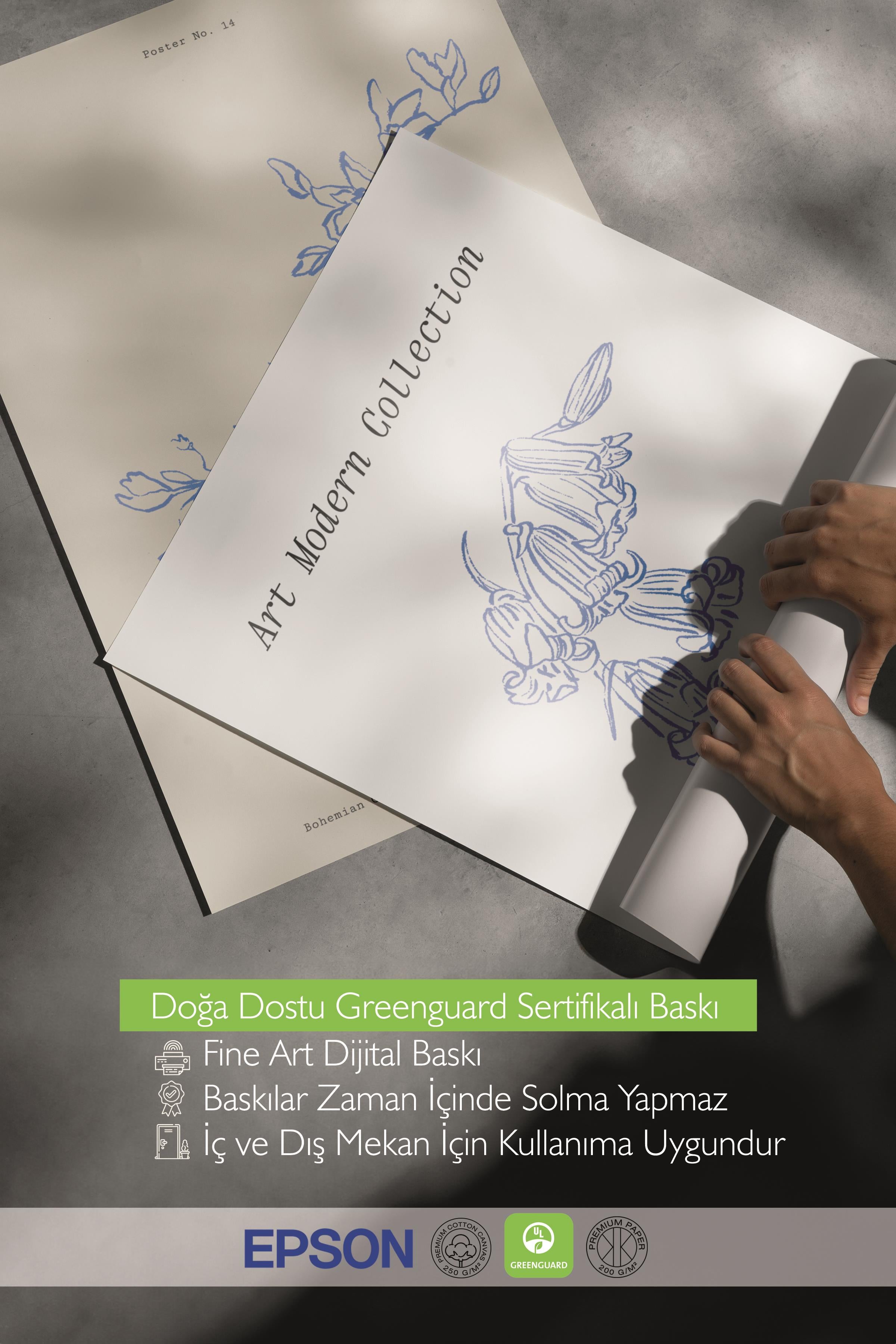 Çerçeveli Tablo Seti, 3 Adet Siyah Çerçeve ve Minimalist Çizim Temalı Poster Seti, No:300586