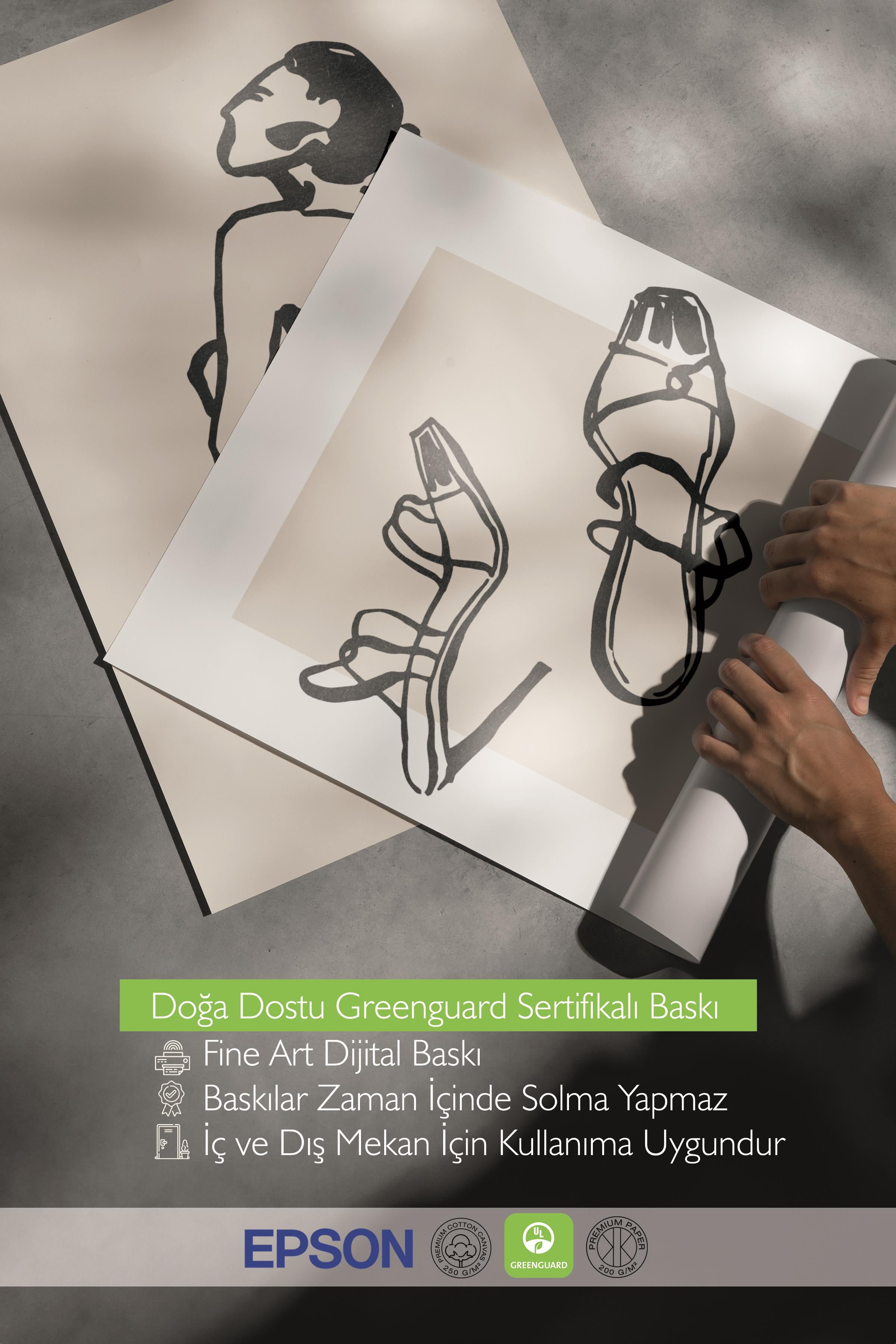Çerçeveli Tablo Seti, 3 Adet Siyah Çerçeve ve Minimalist Çizim Temalı Poster Seti, No:300593