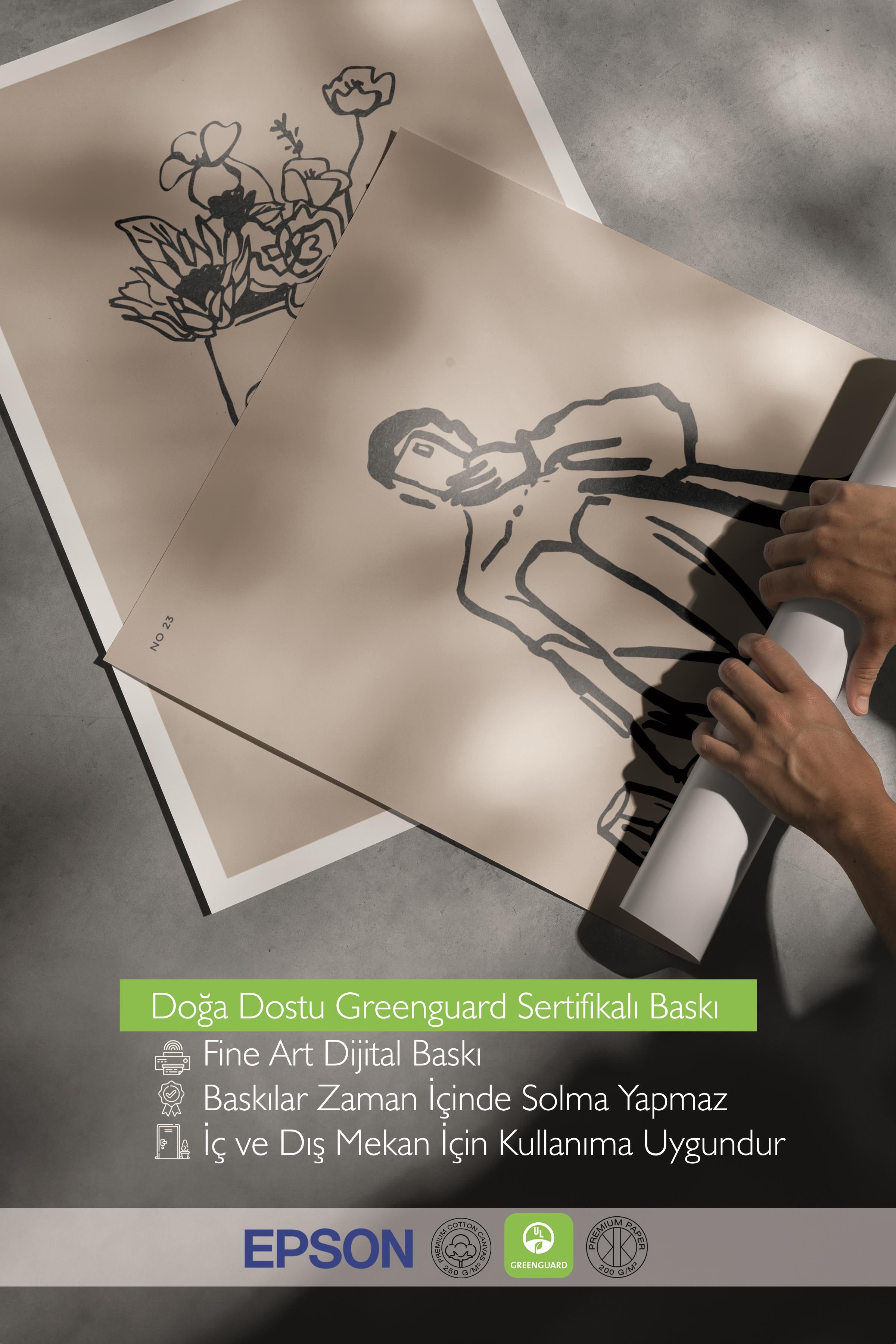 Çerçeveli Tablo Seti, 3 Adet Siyah Çerçeve ve Minimalist Çizim Temalı Poster Seti, No:300595