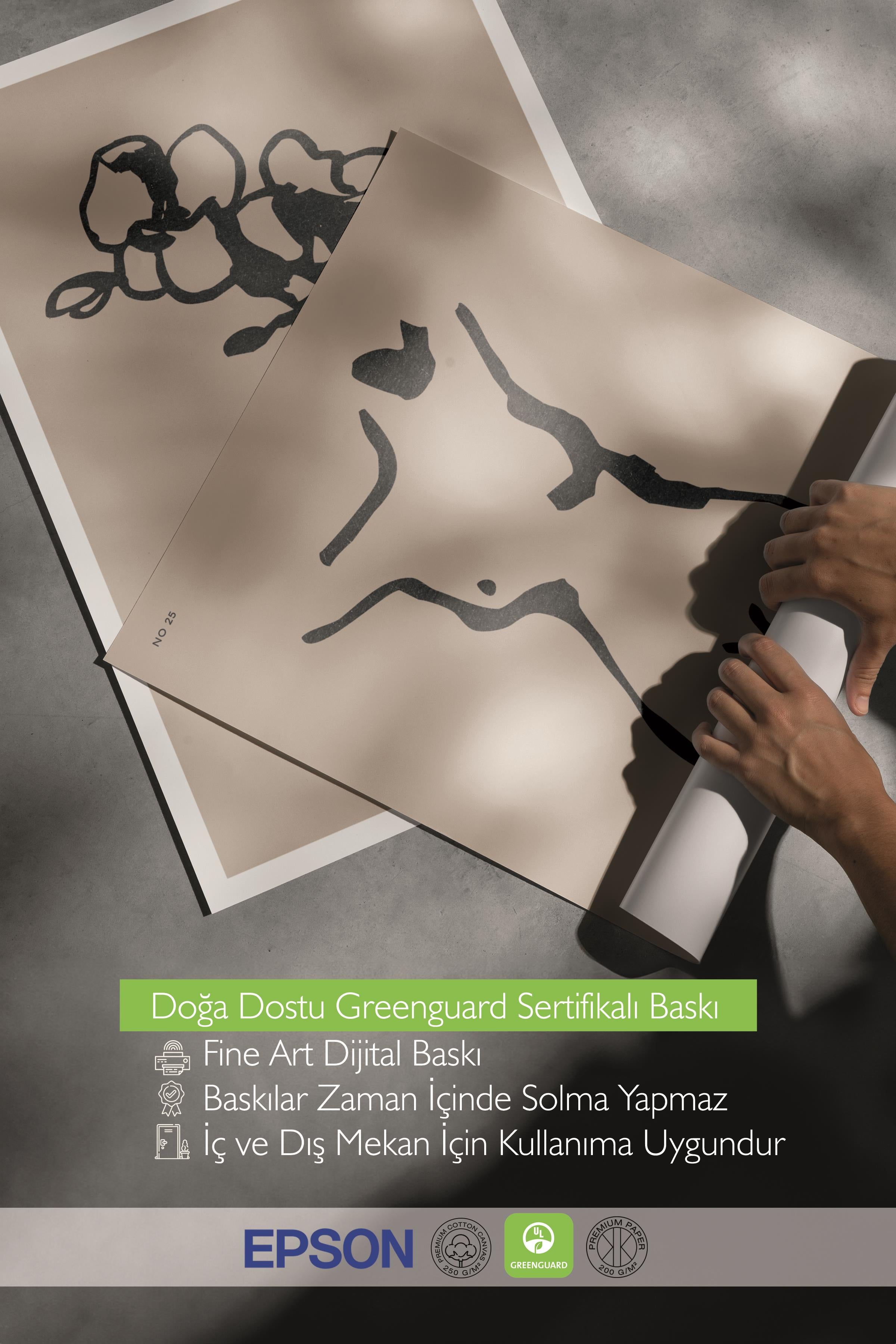 Çerçeveli Tablo Seti, 3 Adet Siyah Çerçeve ve Minimalist Çizim Temalı Poster Seti, No:300597