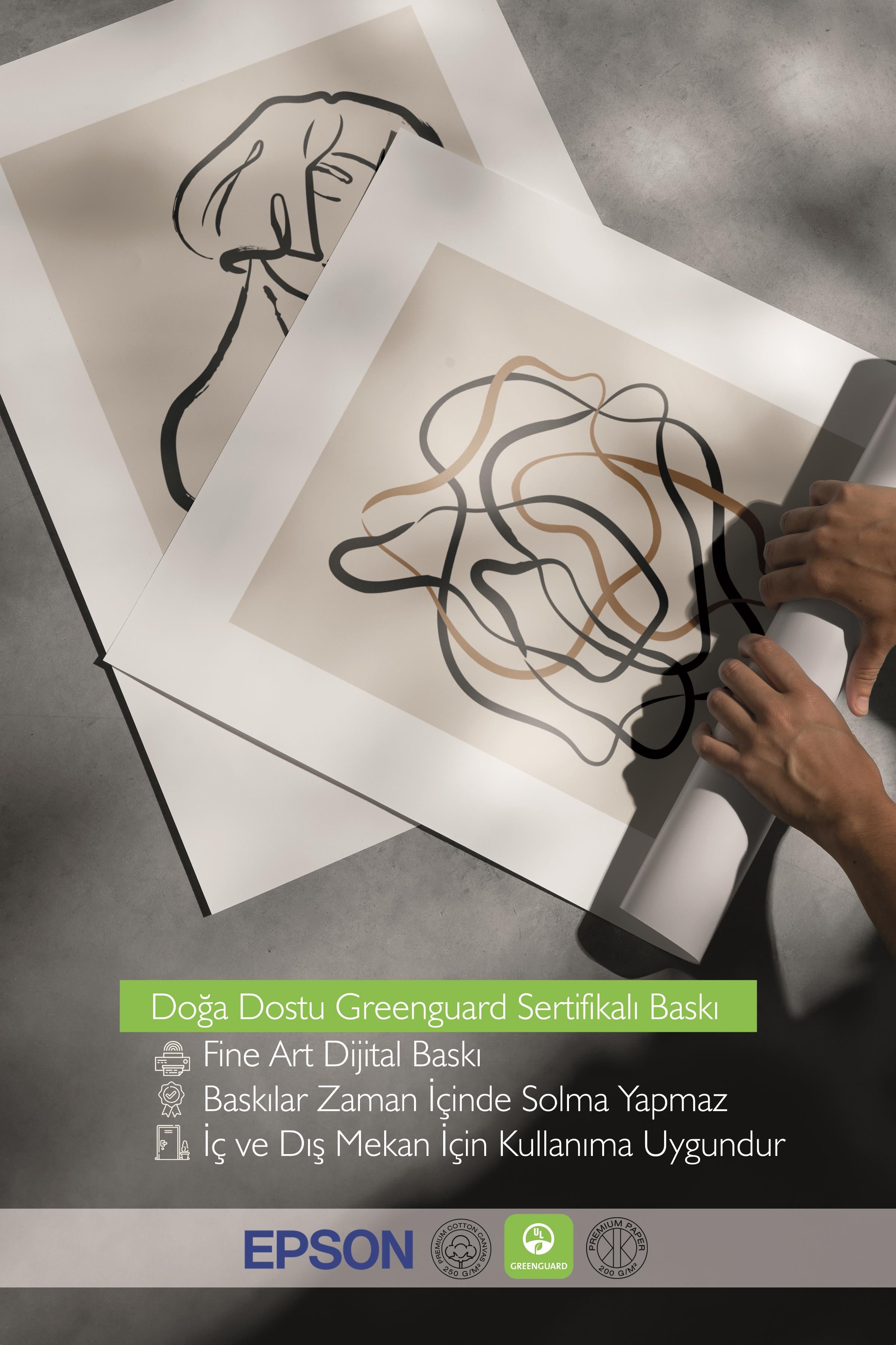 Çerçeveli Tablo Seti, 3 Adet Siyah Çerçeve ve Minimalist El Çizimi Temalı Poster Seti, No:300565