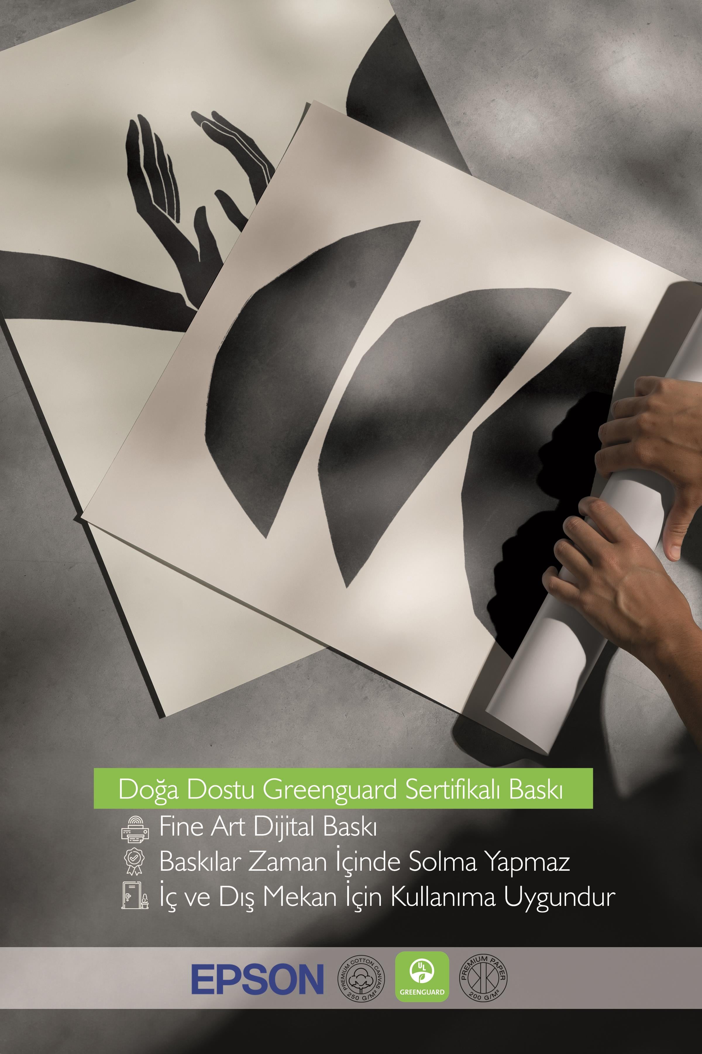 Çerçeveli Tablo Seti, 3 Adet Siyah Çerçeve ve Minimalist El Çizimi Temalı Poster Seti, No:300573