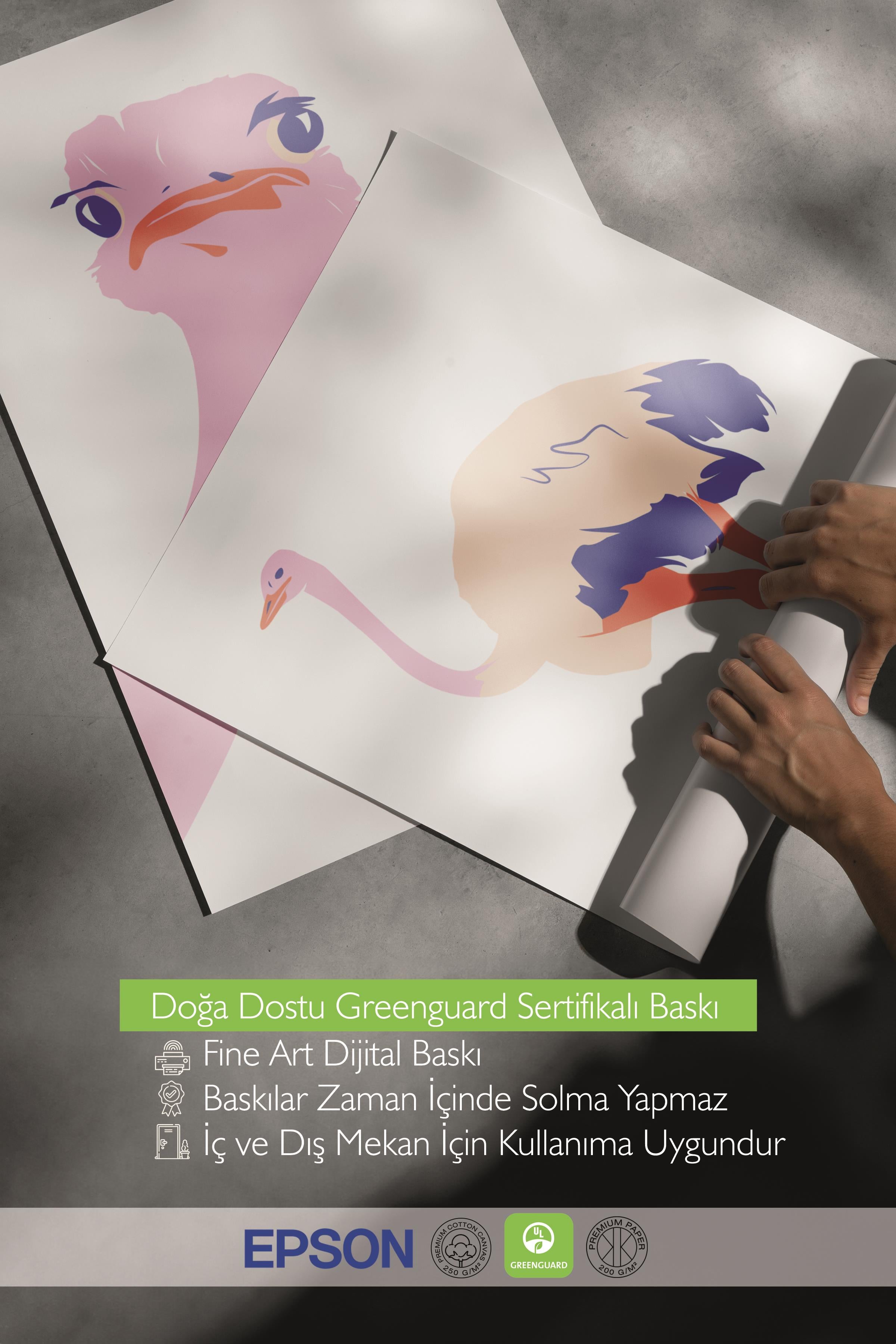 Çerçeveli Tablo Seti, 3 Adet Siyah Çerçeve ve Minimalist Safari Temalı Poster Seti, No:300495