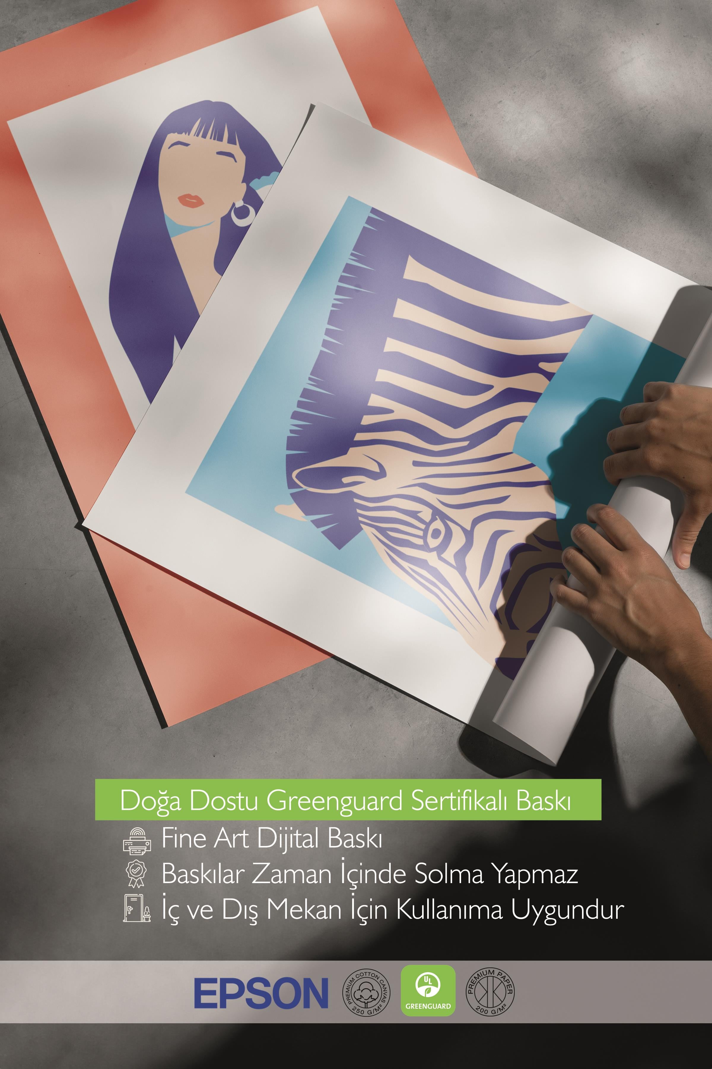 Çerçeveli Tablo Seti, 3 Adet Siyah Çerçeve ve Minimalist Safari Temalı Poster Seti, No:300497