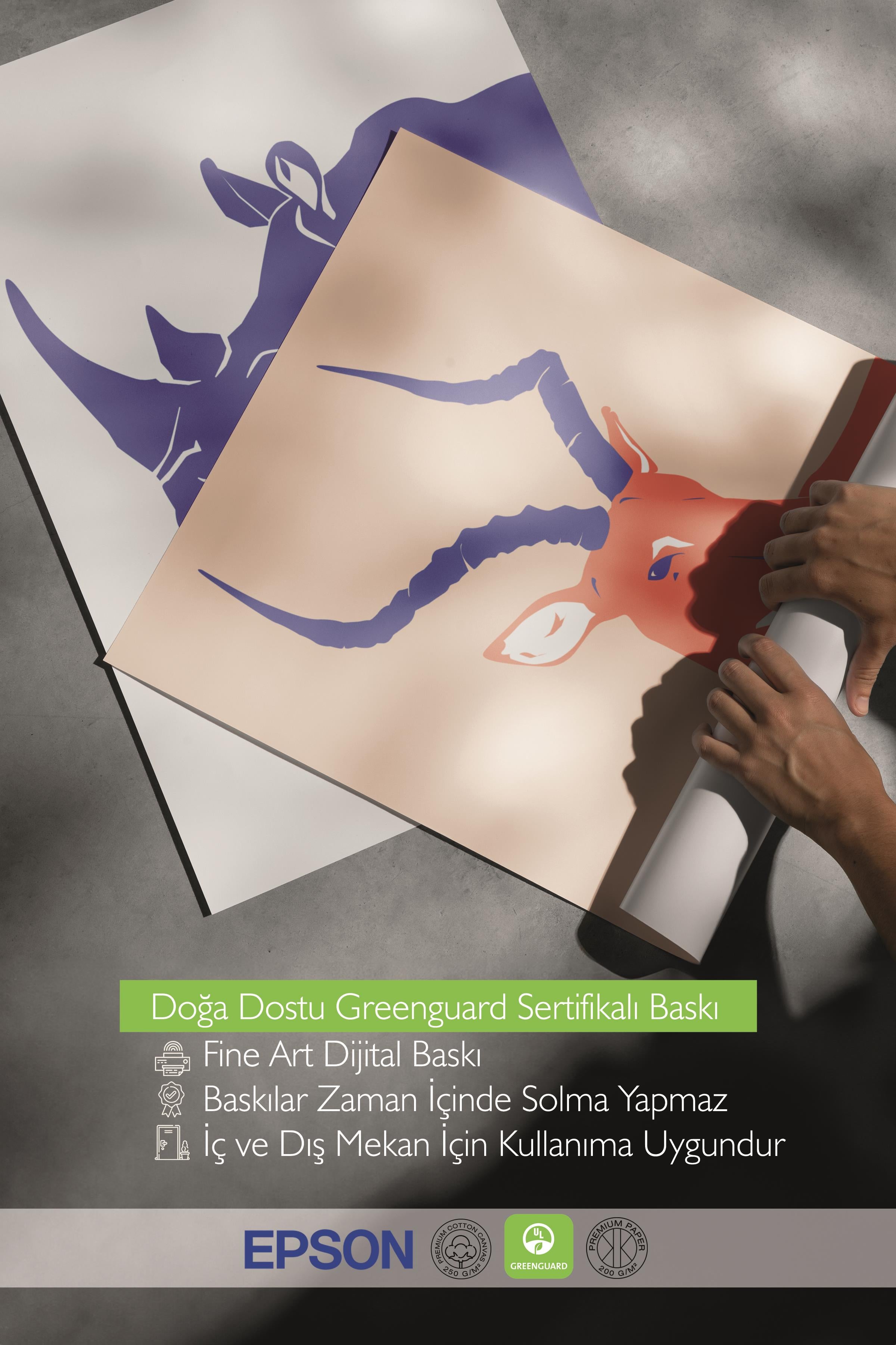 Çerçeveli Tablo Seti, 3 Adet Siyah Çerçeve ve Minimalist Vahşi Yaşam Temalı Poster Seti, No:300487