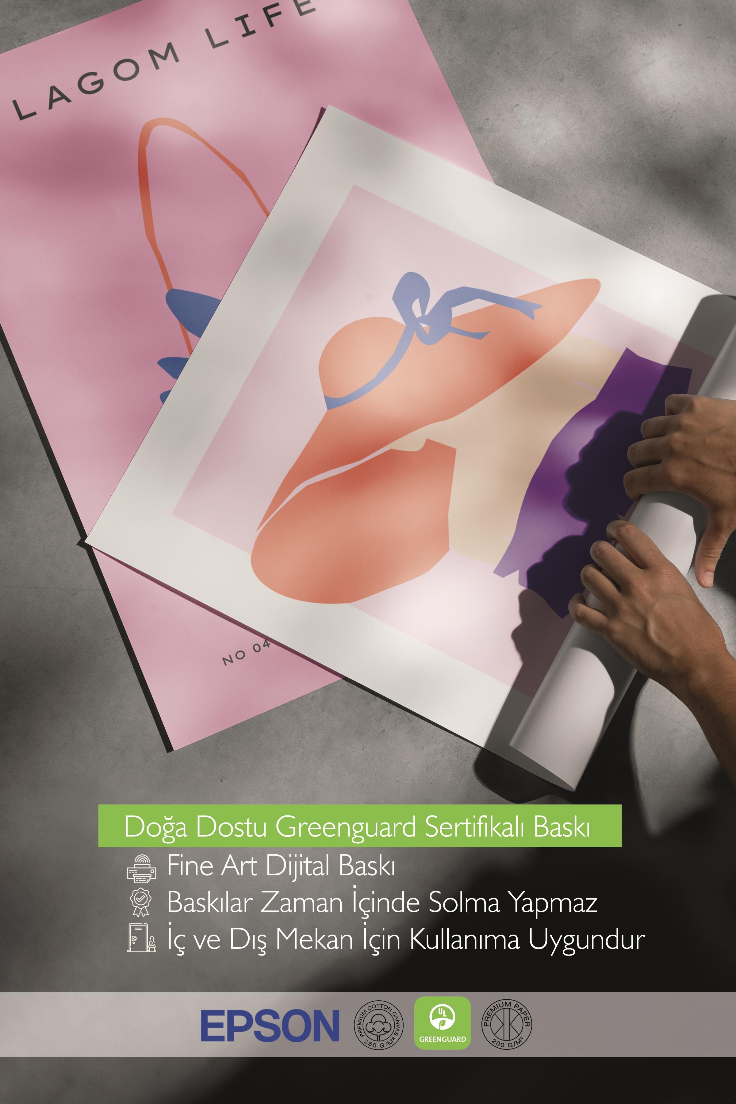Çerçeveli Tablo Seti, 3 Adet Siyah Çerçeve ve Pembe Minimalist Temalı Poster Seti, No:300463