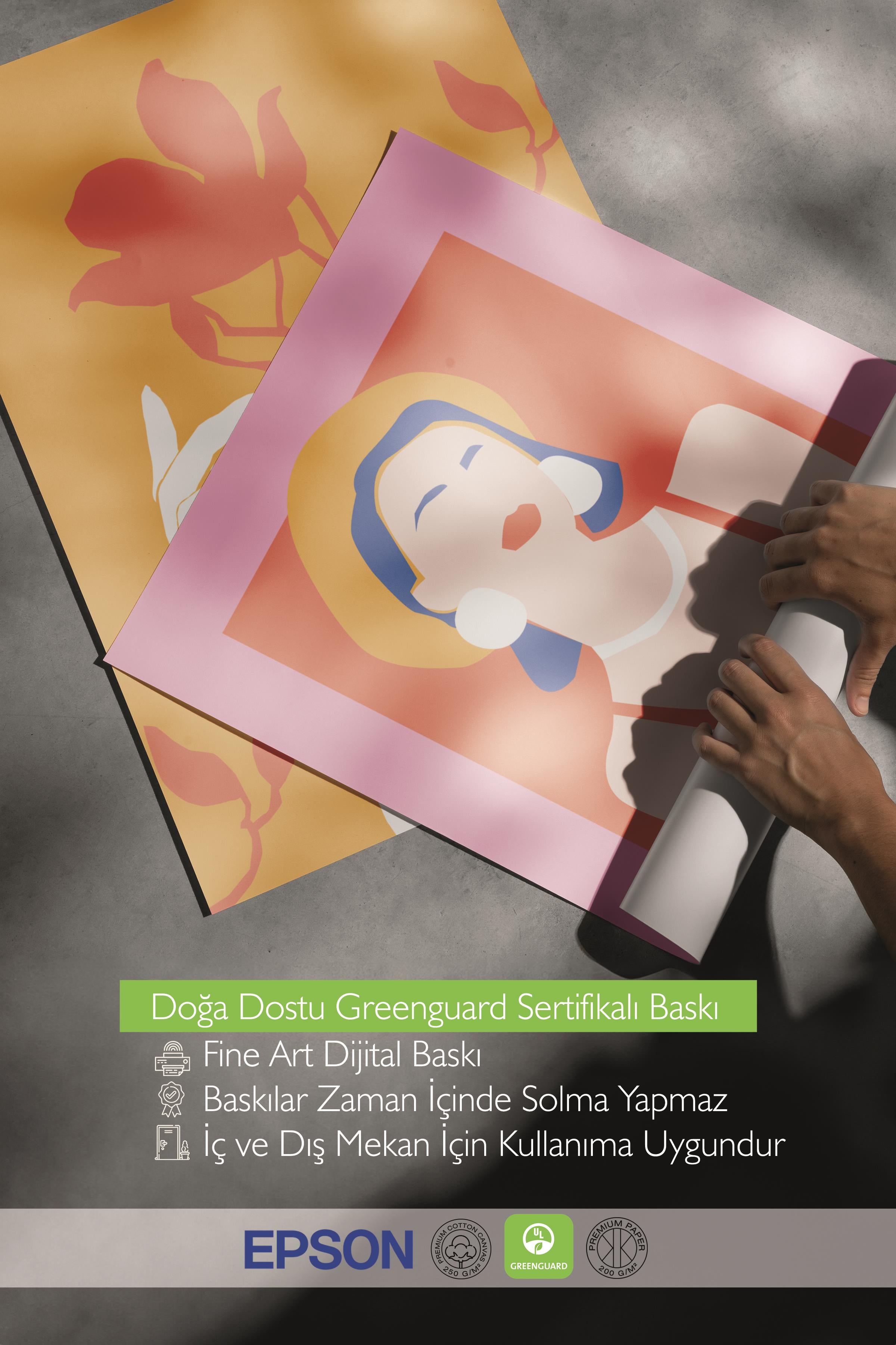 Çerçeveli Tablo Seti, 3 Adet Siyah Çerçeve ve Renkli Minimalist Temalı Poster Seti, No:300464