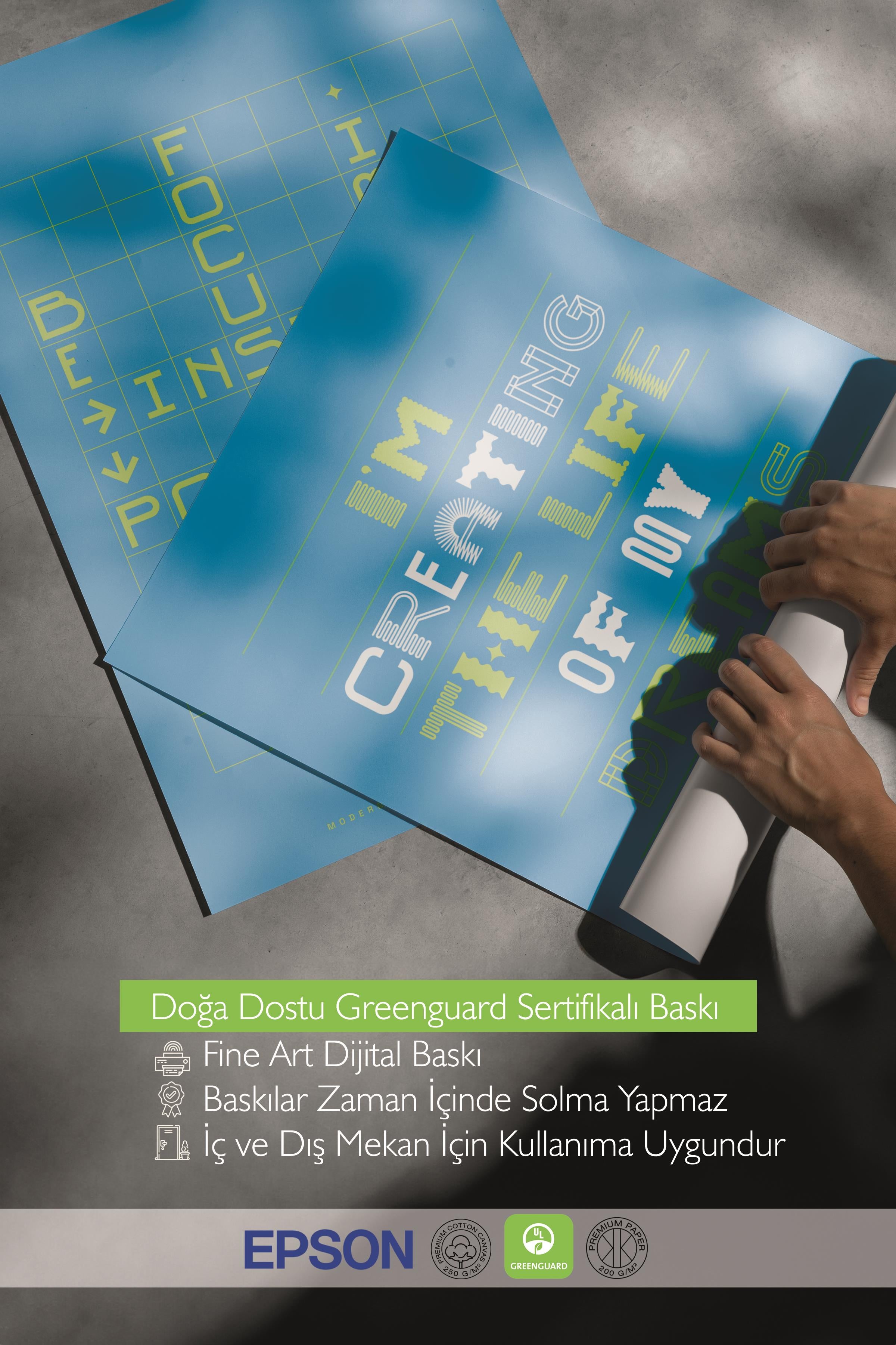 Çerçeveli Tablo Seti, 3 Adet Siyah Çerçeve ve Renkli Yazı Sanatı Temalı Poster Seti, No:300571