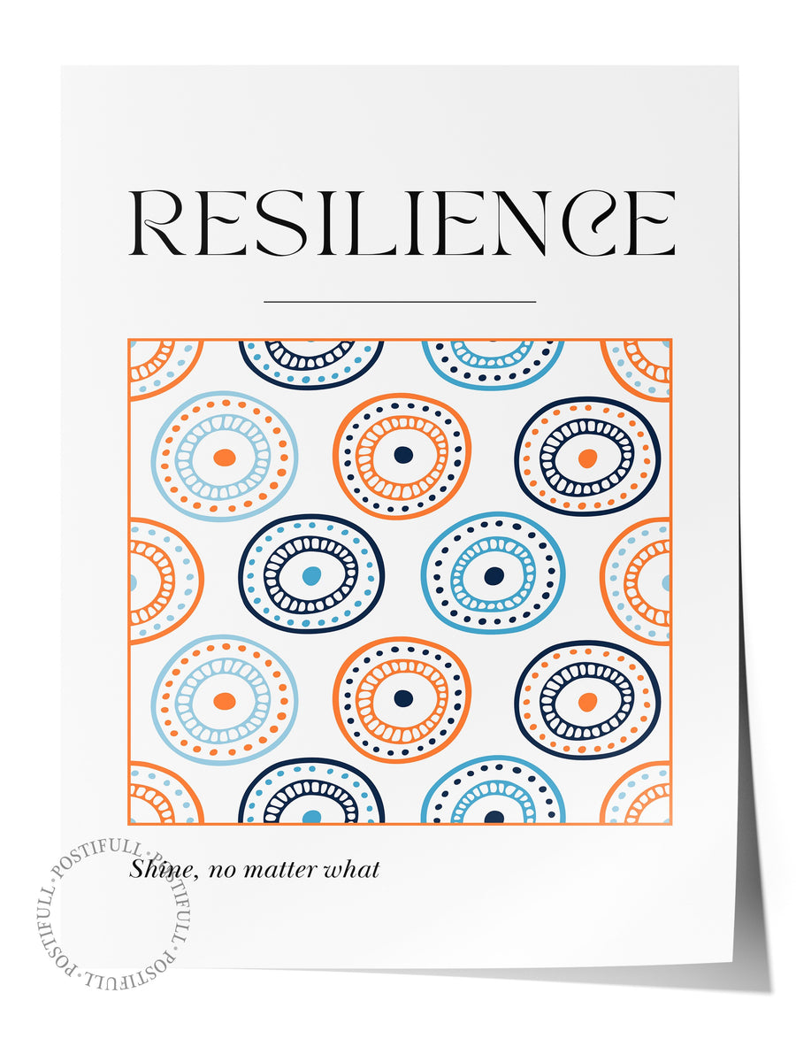 RESILIENCE Poster Yaz Seçkisi Çerçevesiz Poster