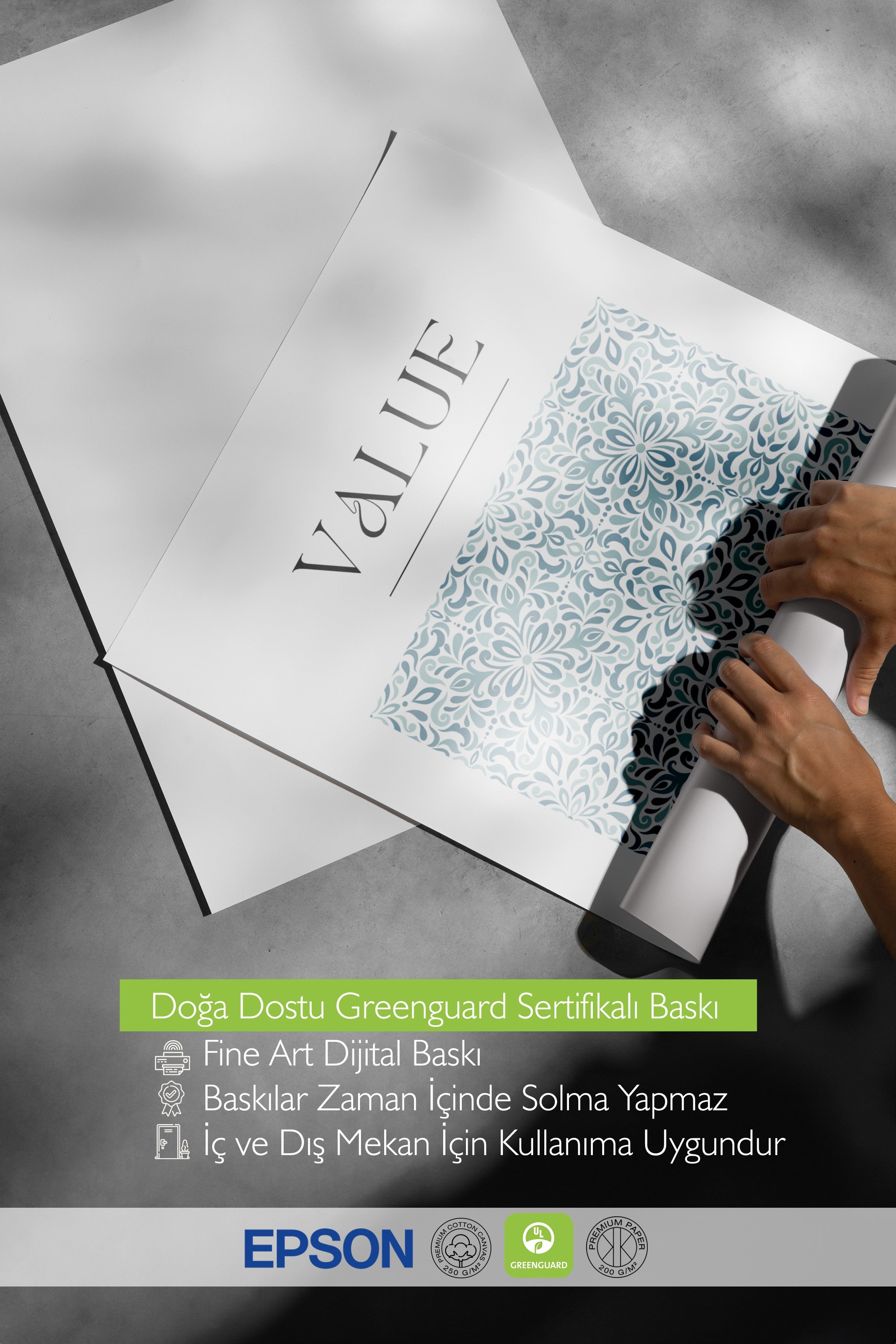 Çerçevesiz Duvar Posteri, Desen, Metin, Düz İllüstrasyon, Minimalist, Mavi, Beyaz Renk Poster, 2025 Yaz Seçkisi, NO:109823