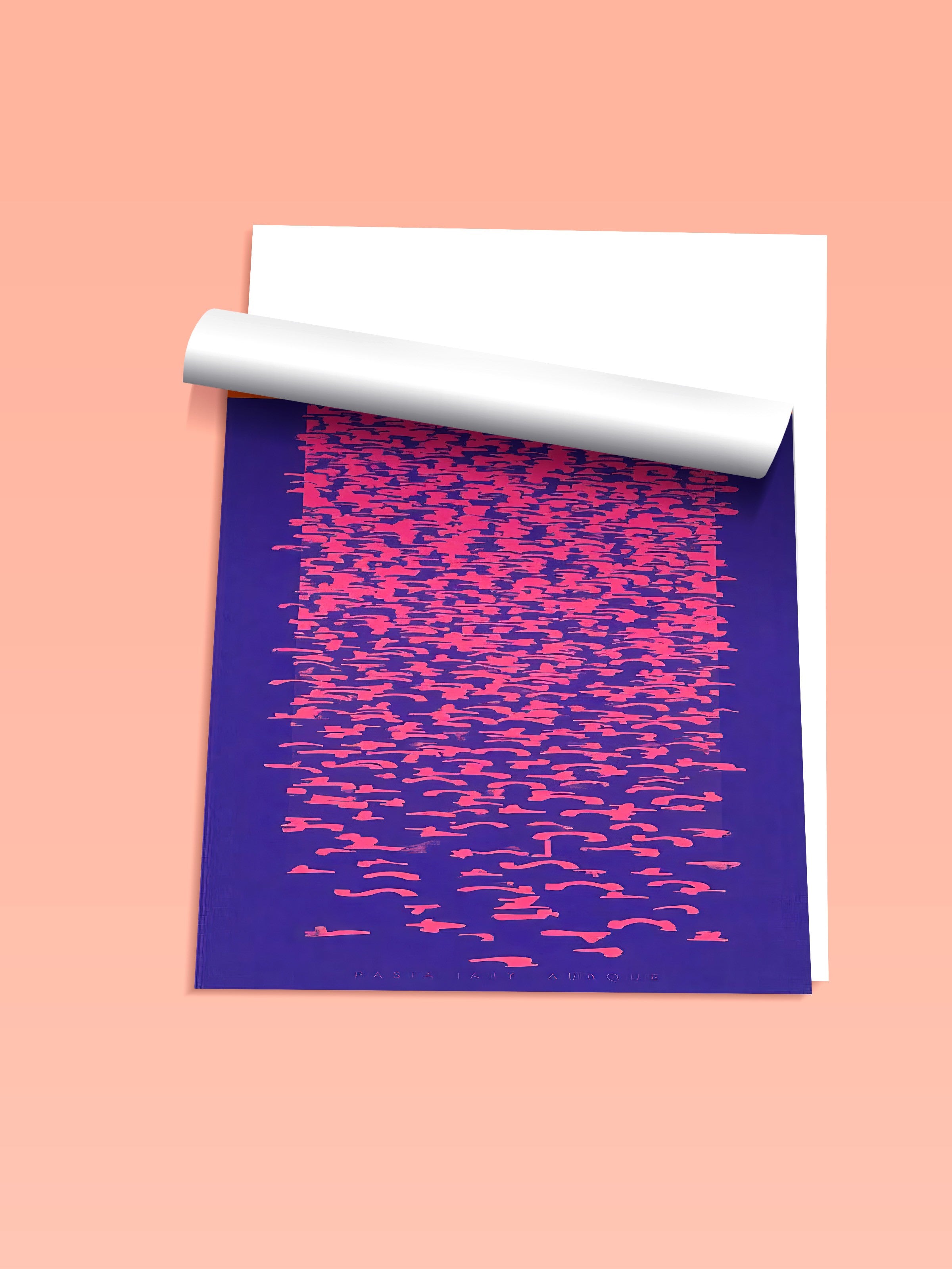 Çerçevesiz Duvar Posteri, Güneşin Yansıması, İllüstrasyon, Maximalist, Mavi Renk Poster, 2025 Yaz Seçkisi, NO:109758
