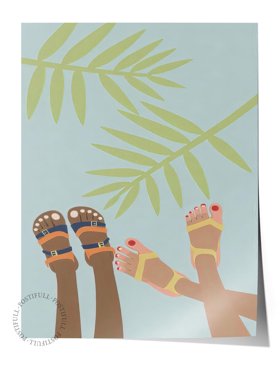 Tatil Hissi Poster Yaz Seçkisi Çerçevesiz Poster