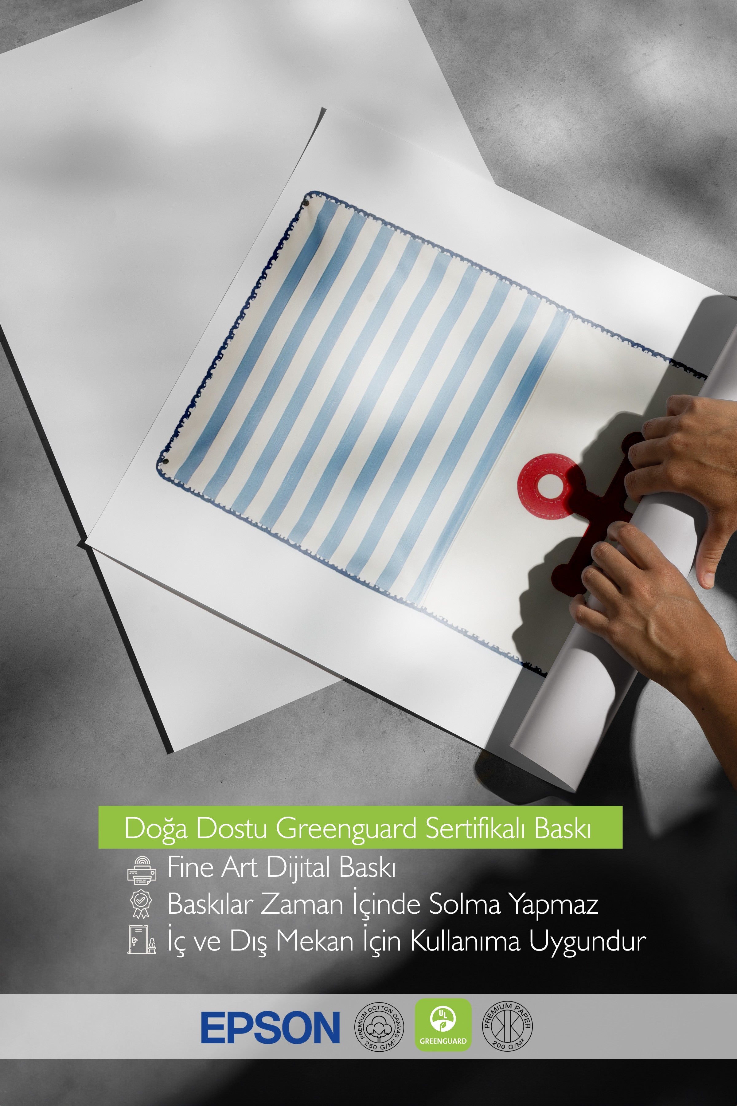 Çerçevesiz Duvar Posteri, Kırmızı Çapa, İllüstrasyon, Kırmızı Renk Poster, 2025 Yaz Seçkisi, NO:109508