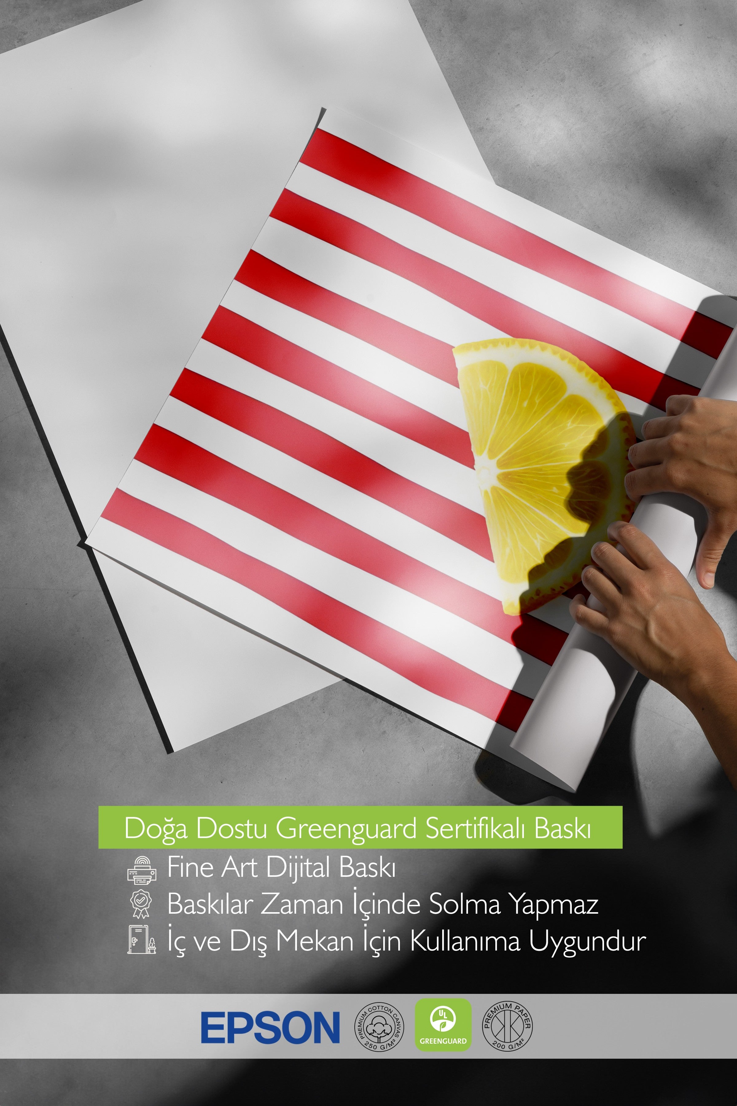 Çerçevesiz Duvar Posteri, Limon Dilimi, İllüstrasyon, Maximalist, Sarı Renk Poster, 2025 Yaz Seçkisi, NO:109498