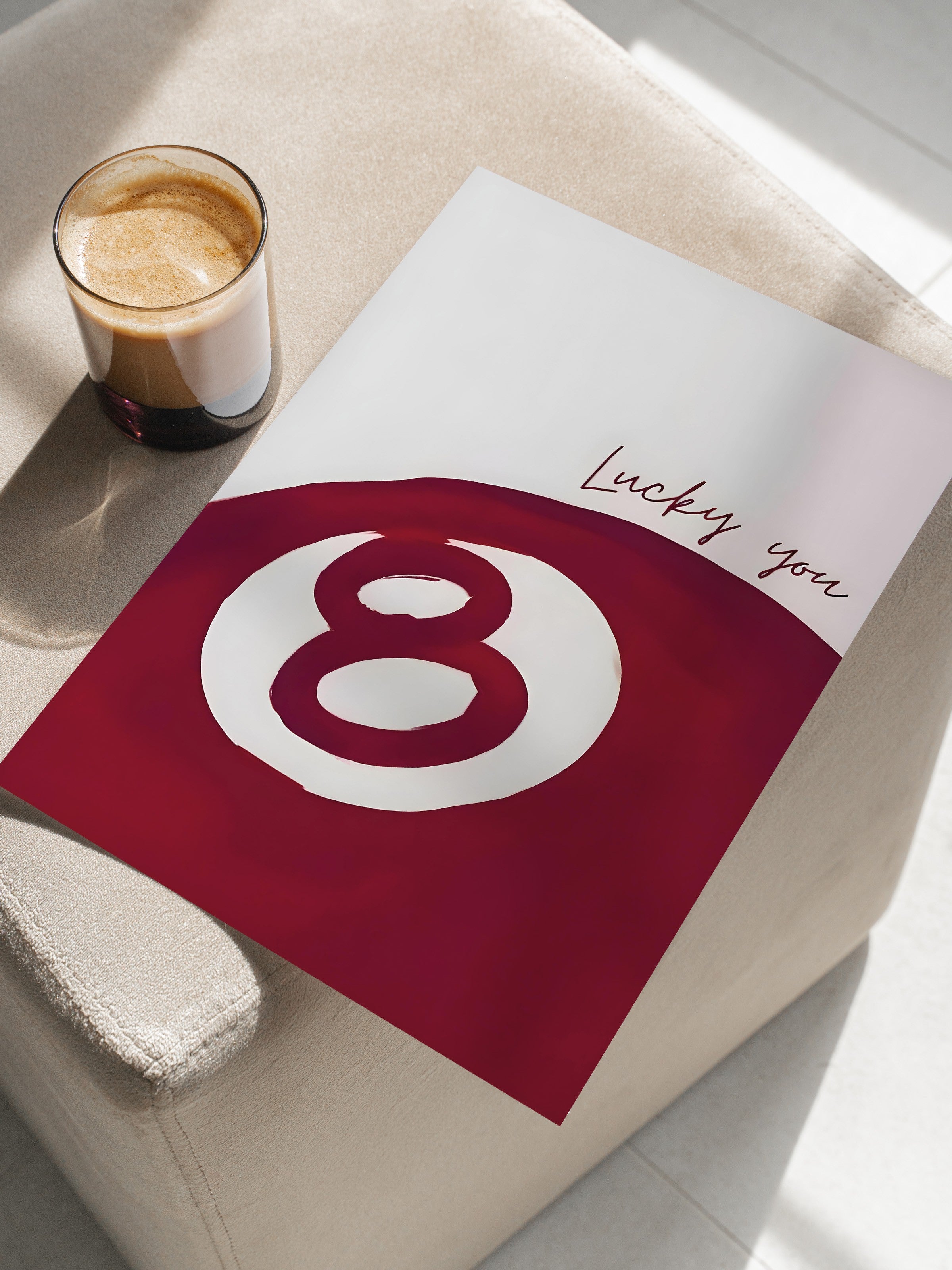 Çerçevesiz Poster, 8-Ball, Comfort Serisi Duvar Posteri, NO:108949
