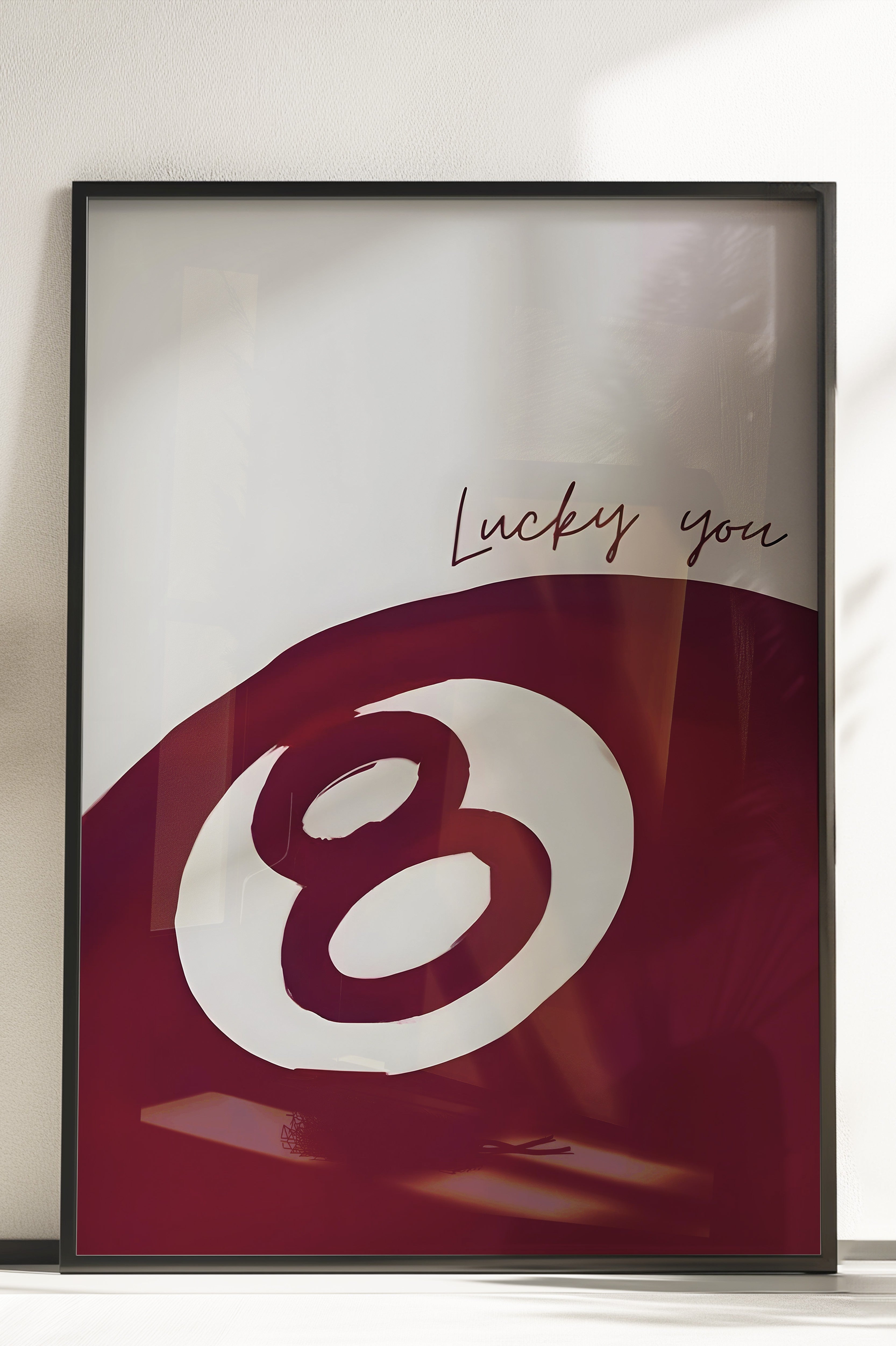 Çerçevesiz Poster, 8-Ball, Comfort Serisi Duvar Posteri, NO:108949