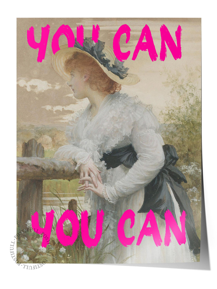 YOU CAN YOU CAN Alternatif Sanat Çerçevesiz Poster