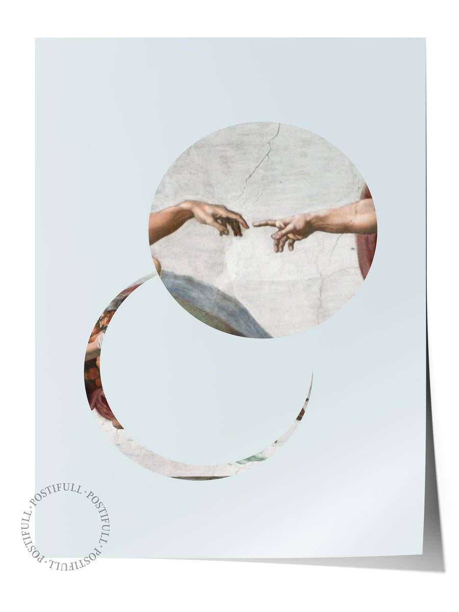 Ellerin Buluşması Alternatif Sanat Çerçevesiz Poster