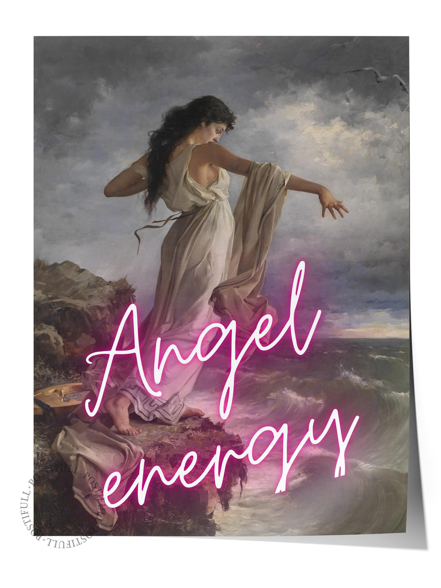 Angel energy Alternatif Sanat Çerçevesiz Poster