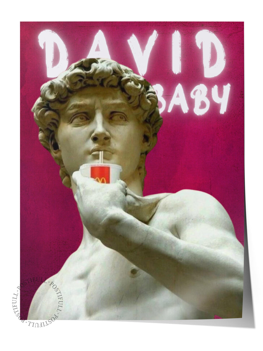 DAVID BABY Alternatif Sanat Çerçevesiz Poster