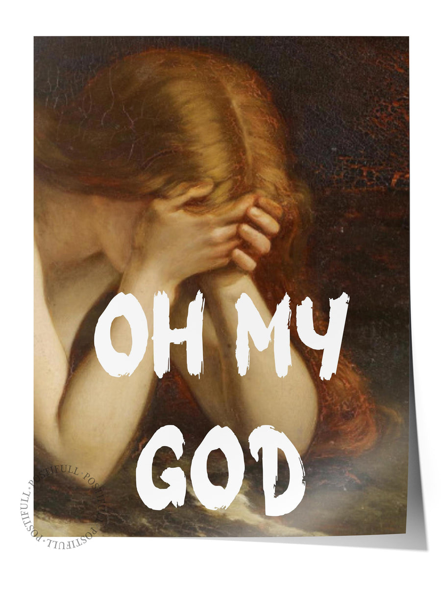 OH MY GOD Alternatif Sanat Çerçevesiz Poster