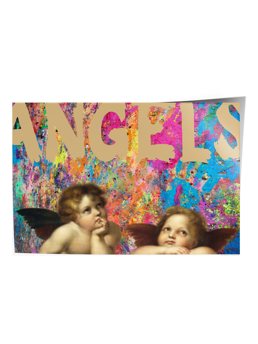 ANGELS Alternatif Sanat Çerçevesiz Poster