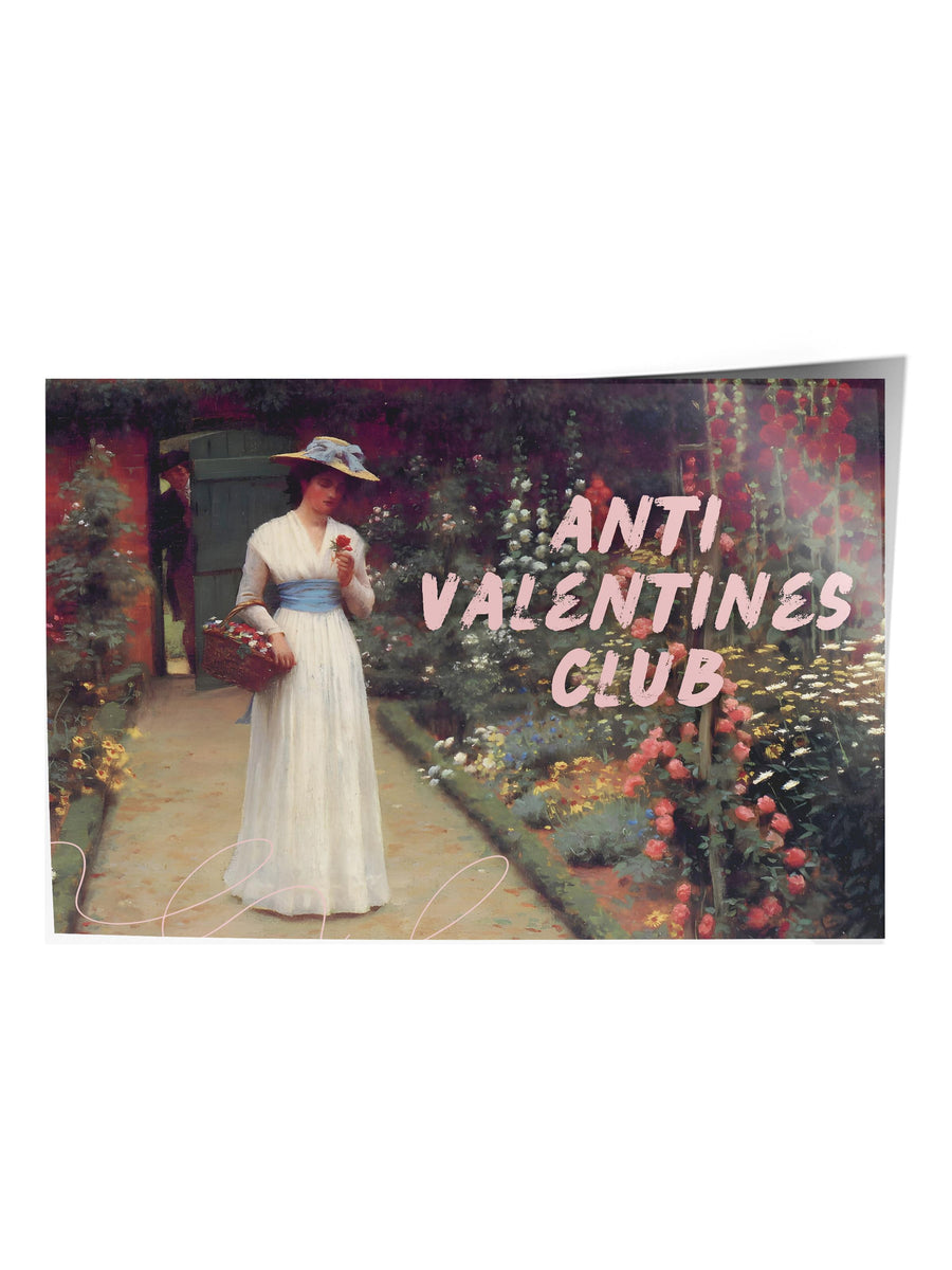 ANTI VALENTINES CLUB Alternatif Sanat Çerçevesiz Poster
