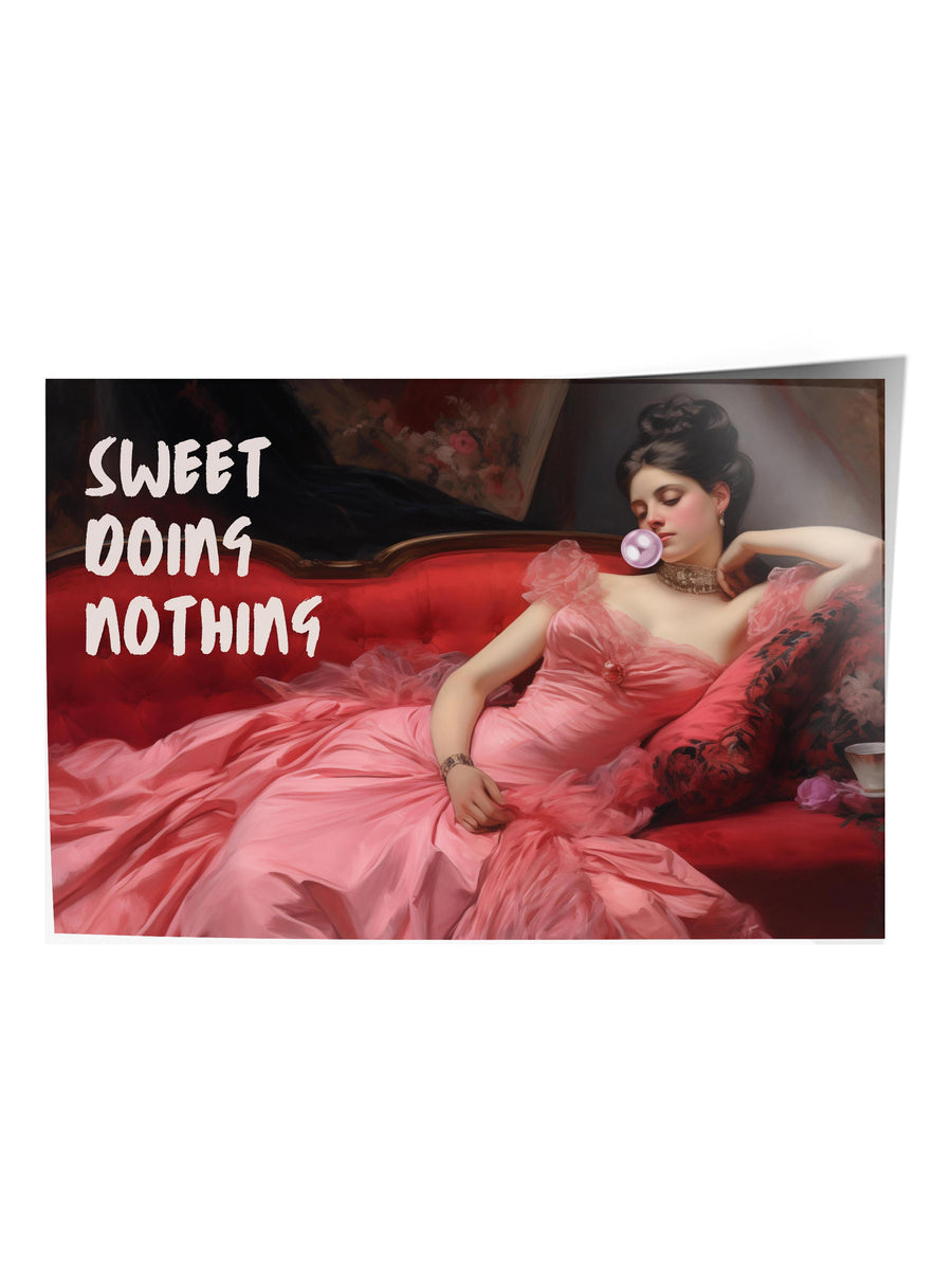 SWEET DOING NOTHING Alternatif Sanat Çerçevesiz Poster